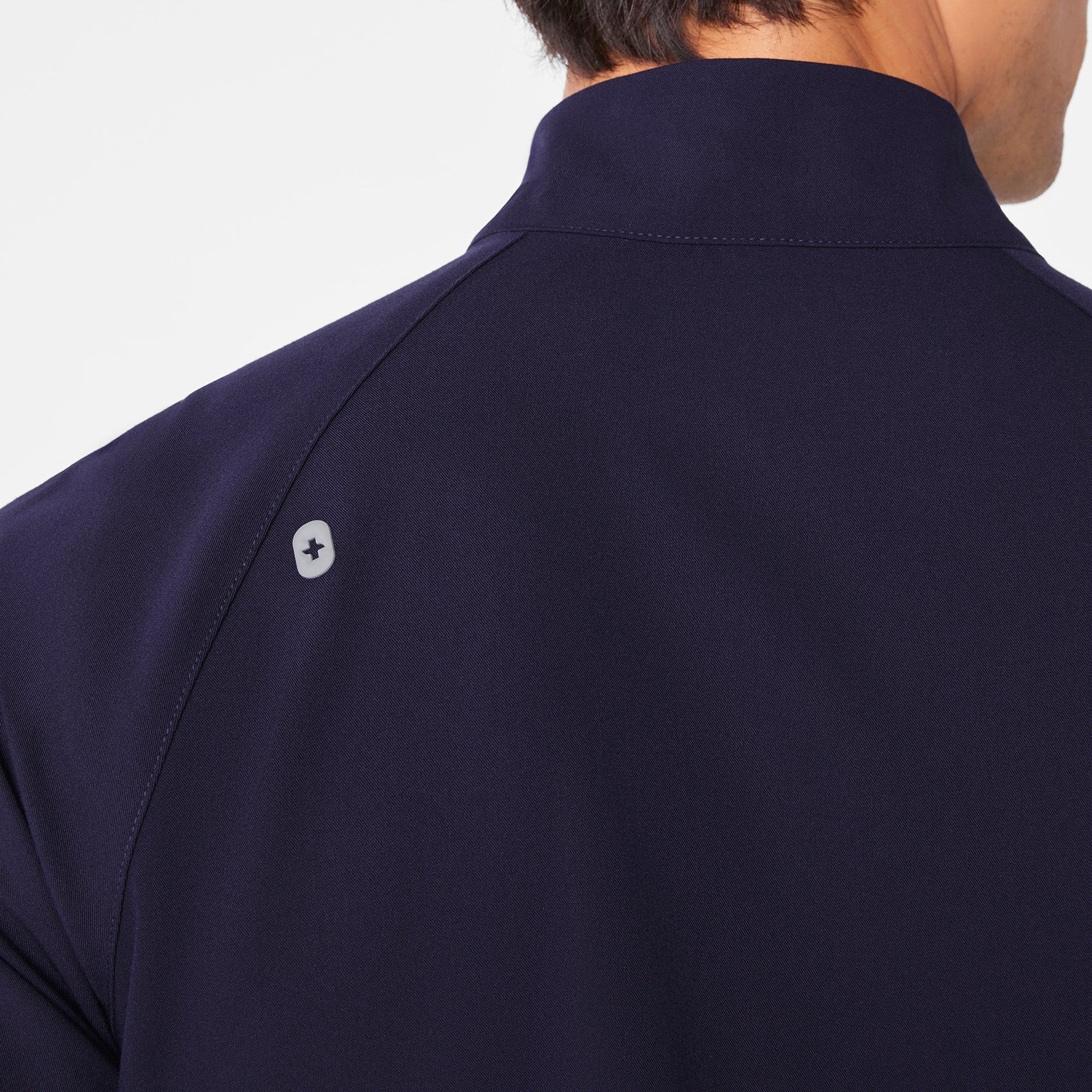 men's Navy Timmons - Mock Neck ¼ Zip Scrub Top - Image 6