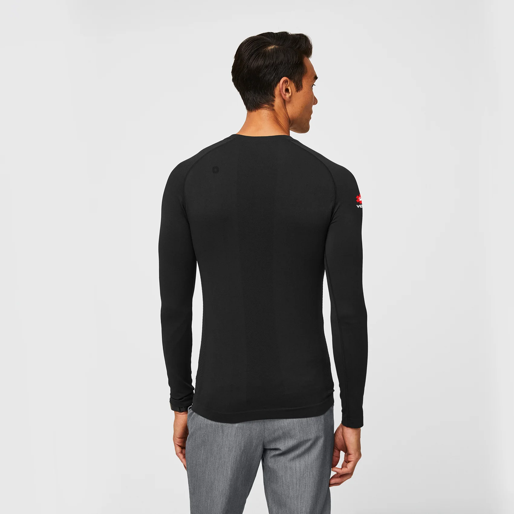 men's Black VEG Makato Seamless - Longsleeve Underscrub - Image 3