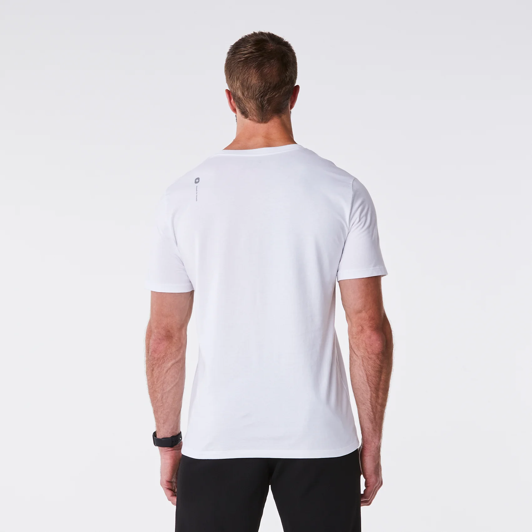 men's White Veterinarian Supersoft - Shortsleeve Underscrub - Image 5