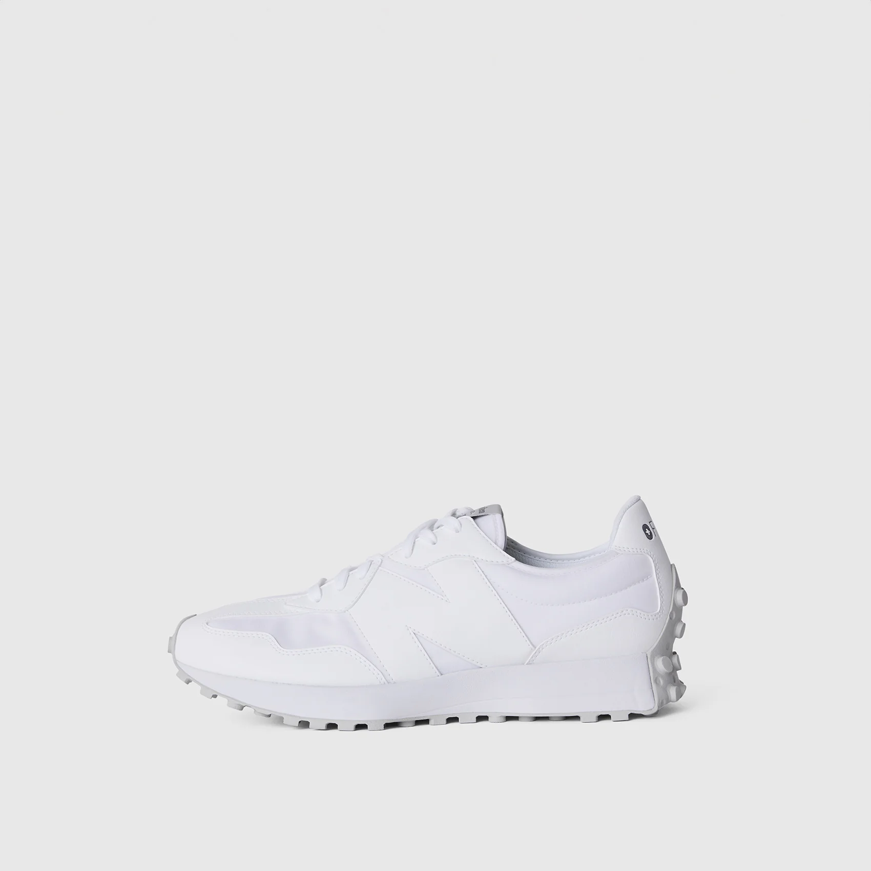 unisex White FIGS | New Balance 327 - Image 3
