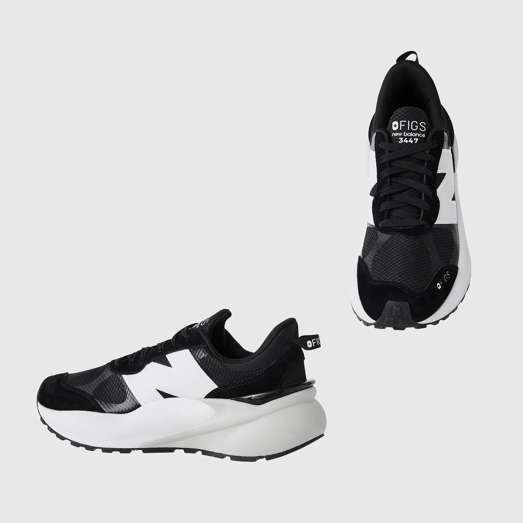 unisex Black FIGS | New Balance 3447 - Image 5
