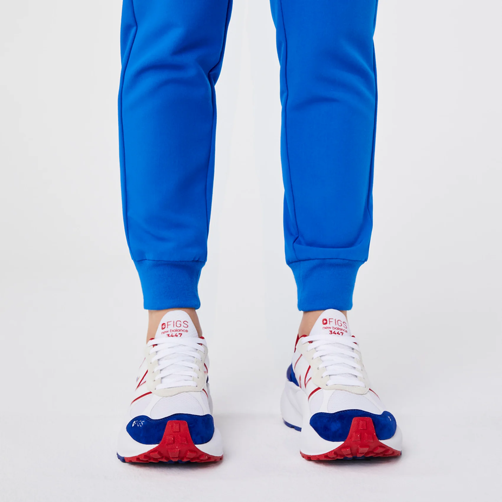 unisex White FIGS | New Balance 3447 - Image 7
