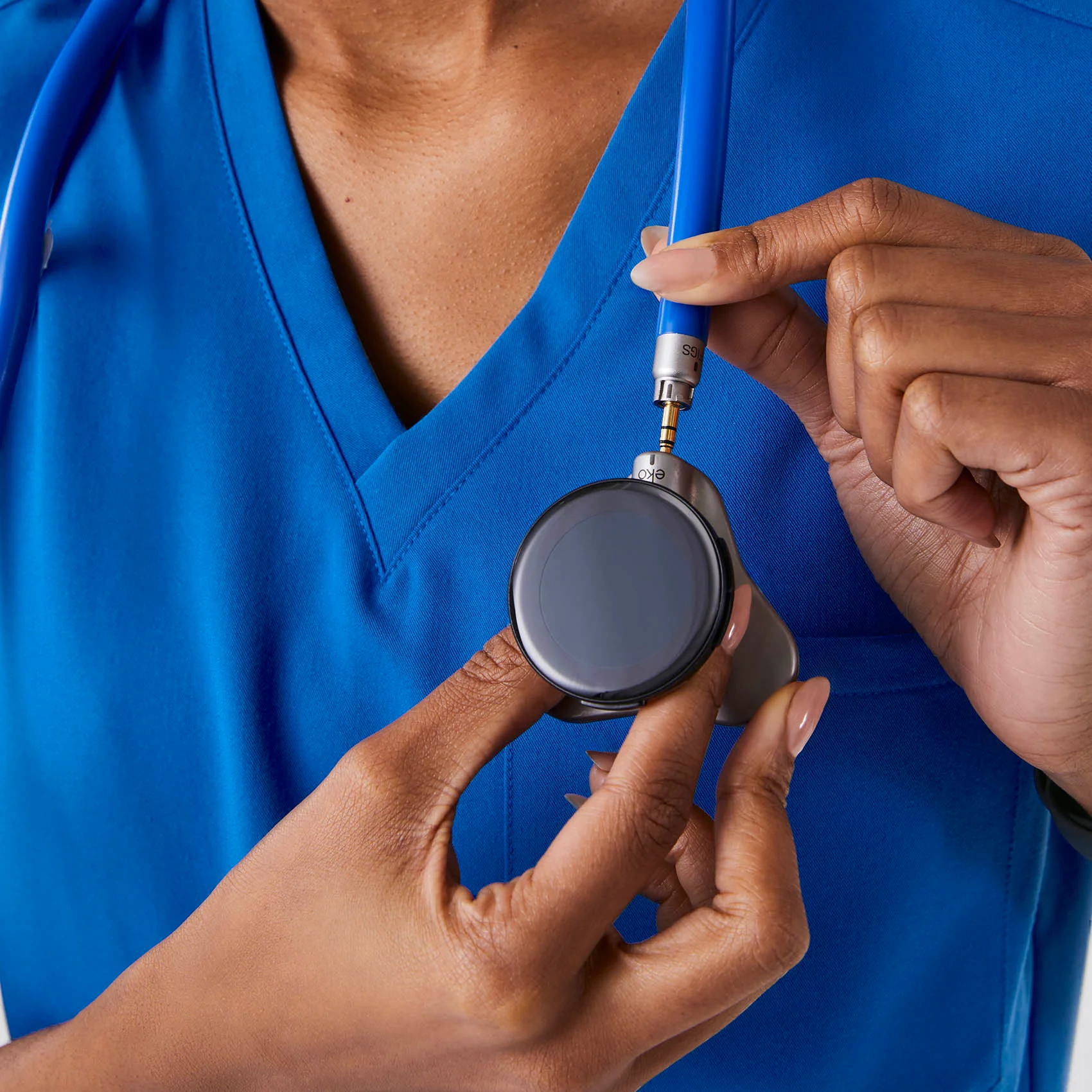 Grey FIGS | Eko CORE 500 Digital Stethoscope™ - Chestpiece - Image 8