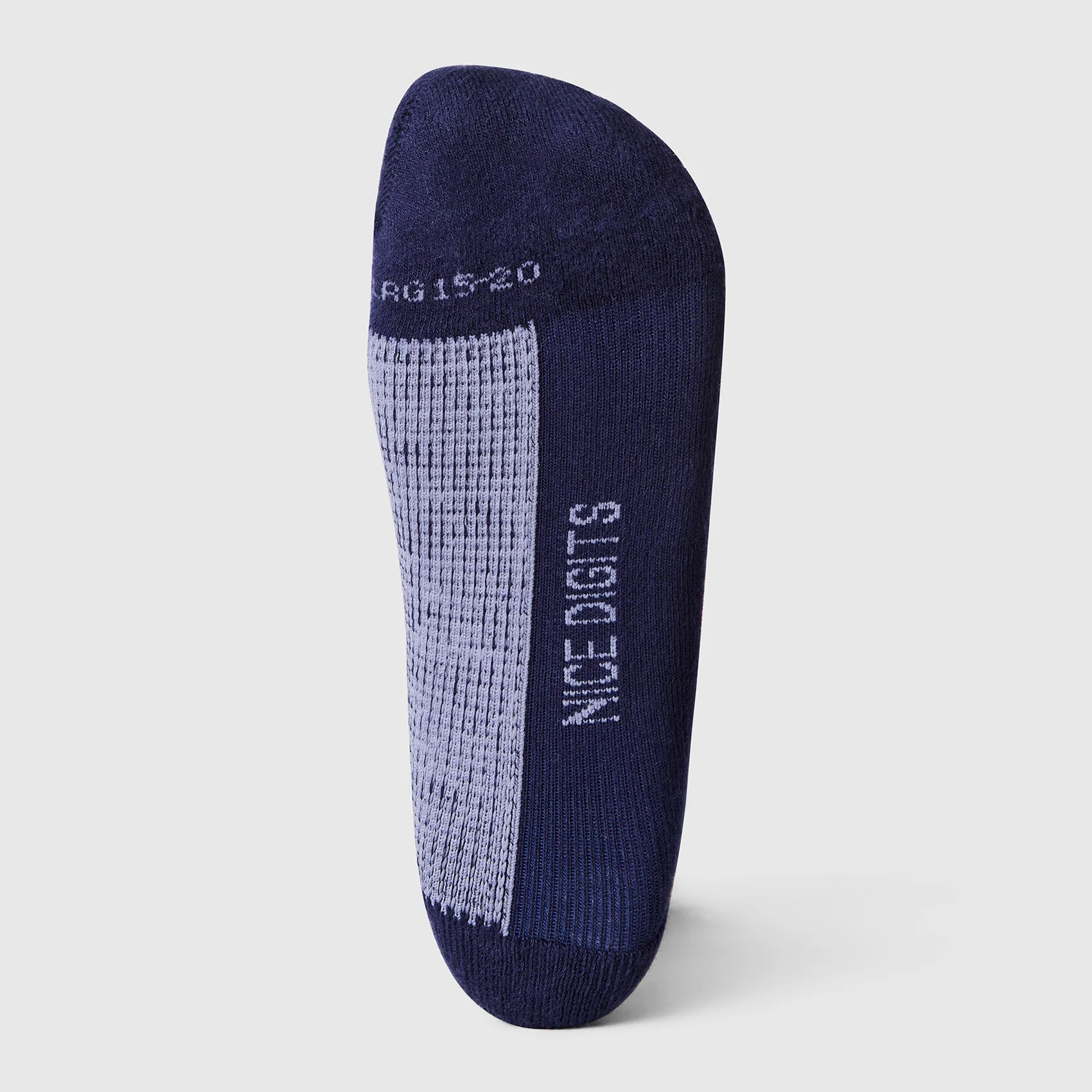 unisex Navy Two Tone FIGS | ArchTek® 15-20 mmHg - Crew Compression Socks - Image 2