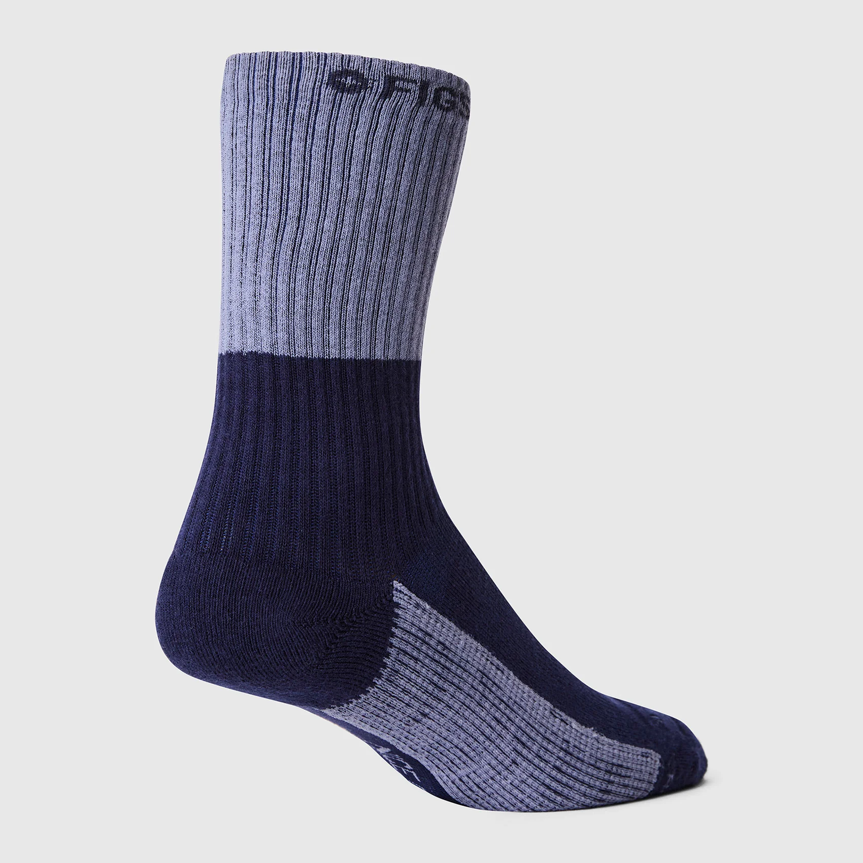unisex Navy Two Tone FIGS | ArchTek® 15-20 mmHg - Crew Compression Socks - Image 4