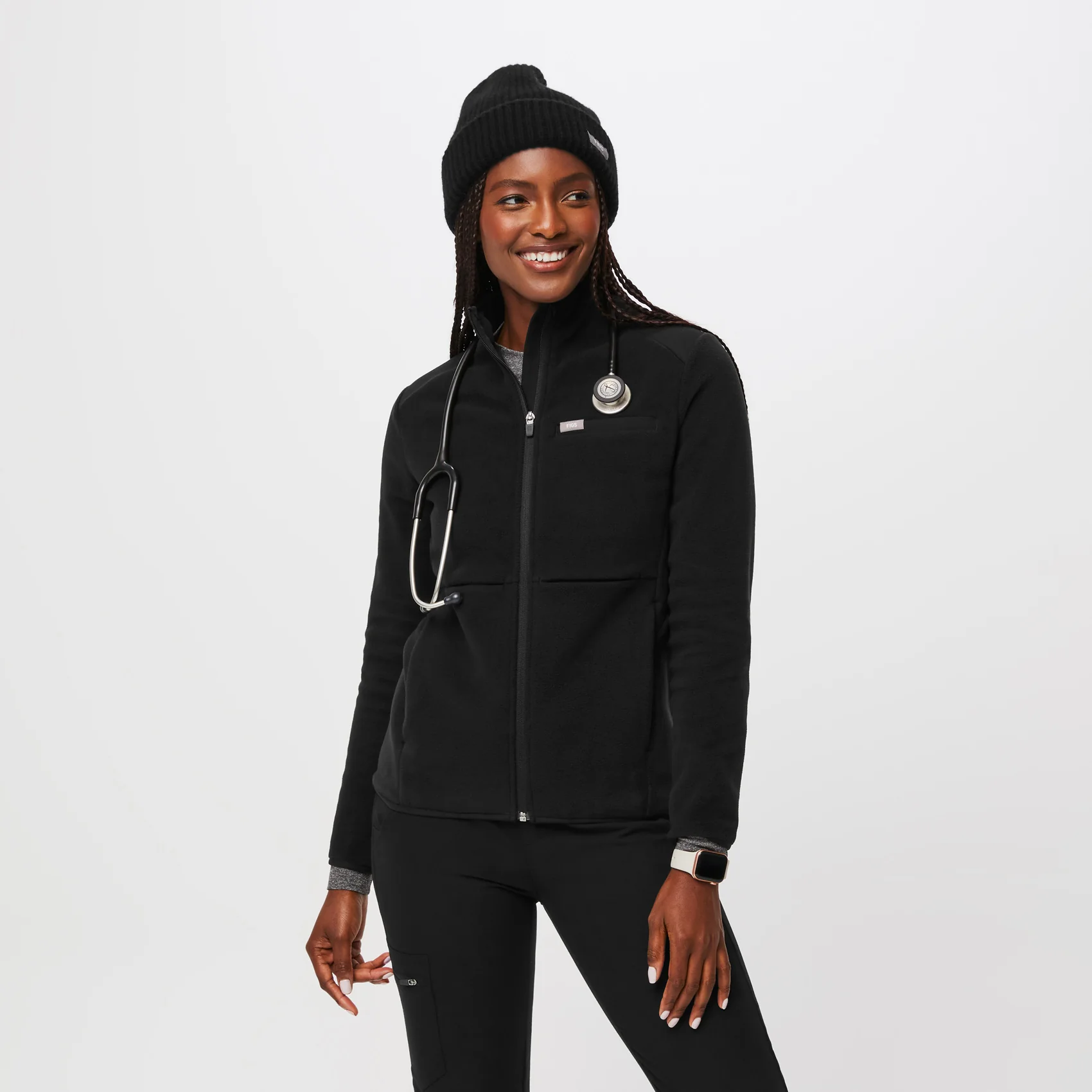 Black Oversized Beanie - Image 2