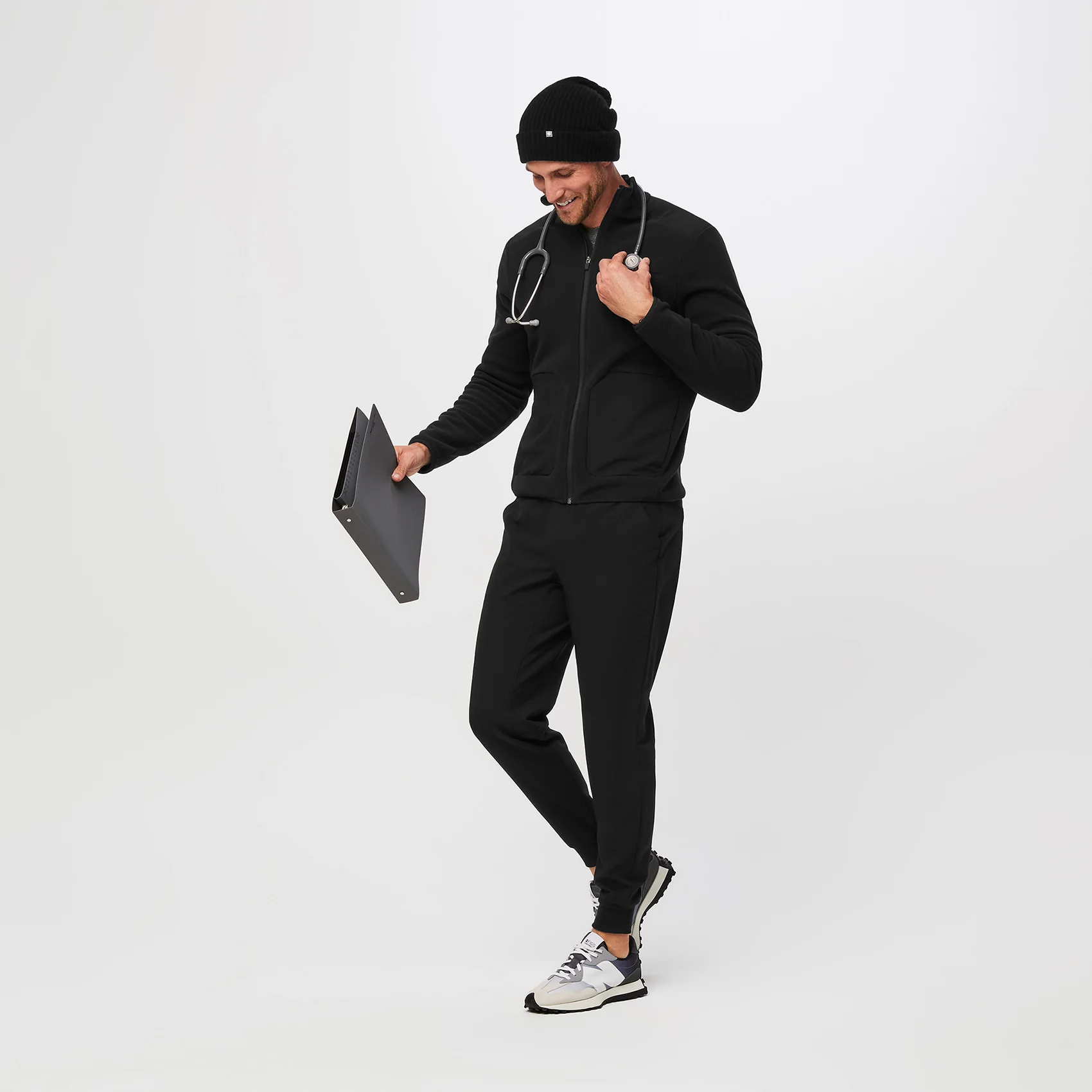 Black Oversized Beanie - Image 5
