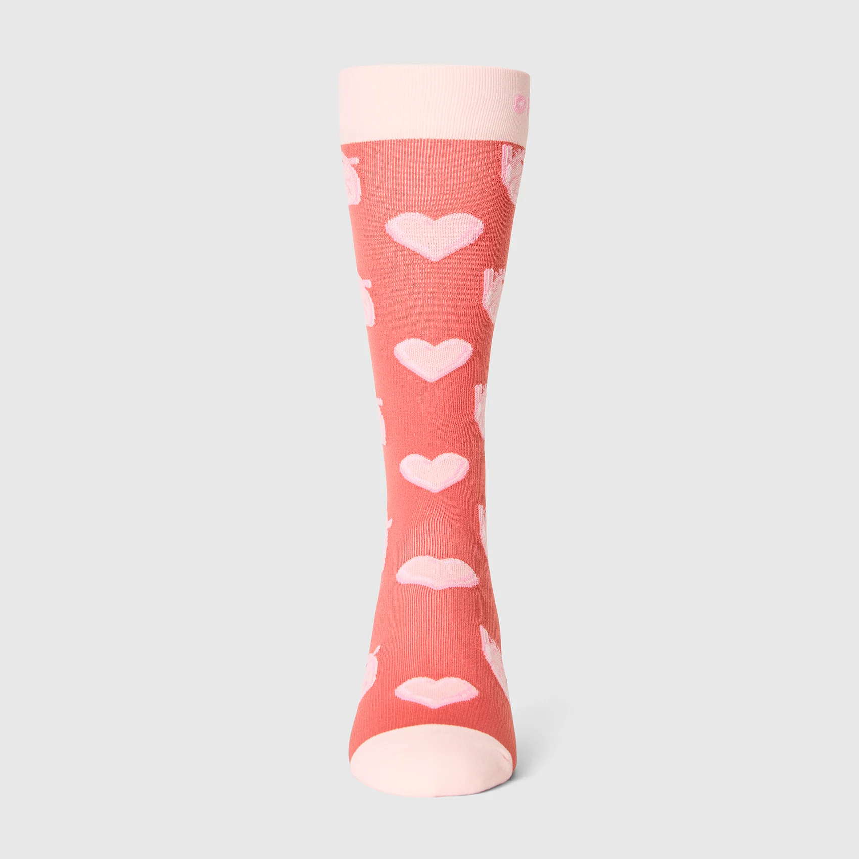 unisex Pulmonary Pink Sweetheart  - Compression Socks - Image 3