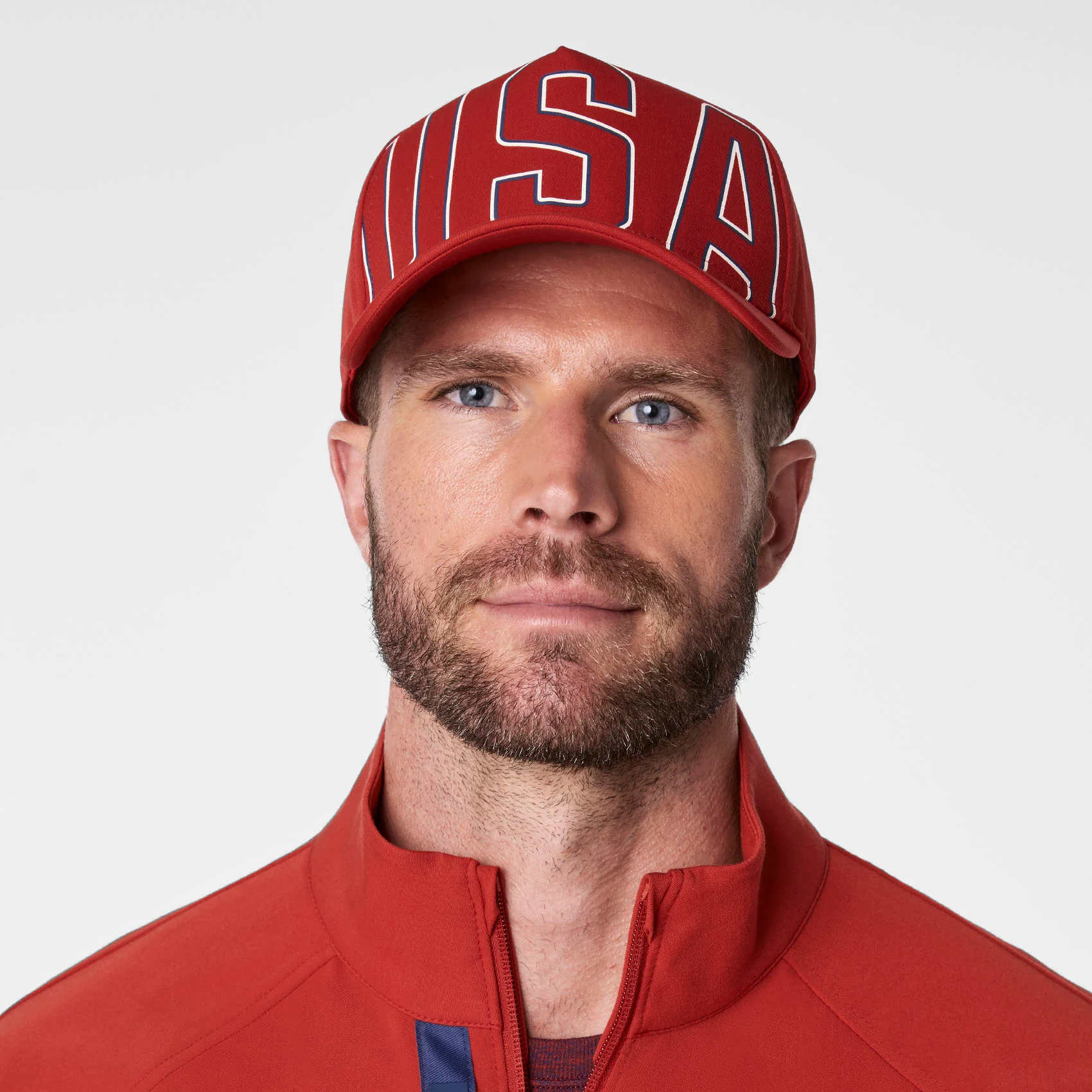 unisex Team USA Red FIGS x Team USA Baseball Cap - Image 6