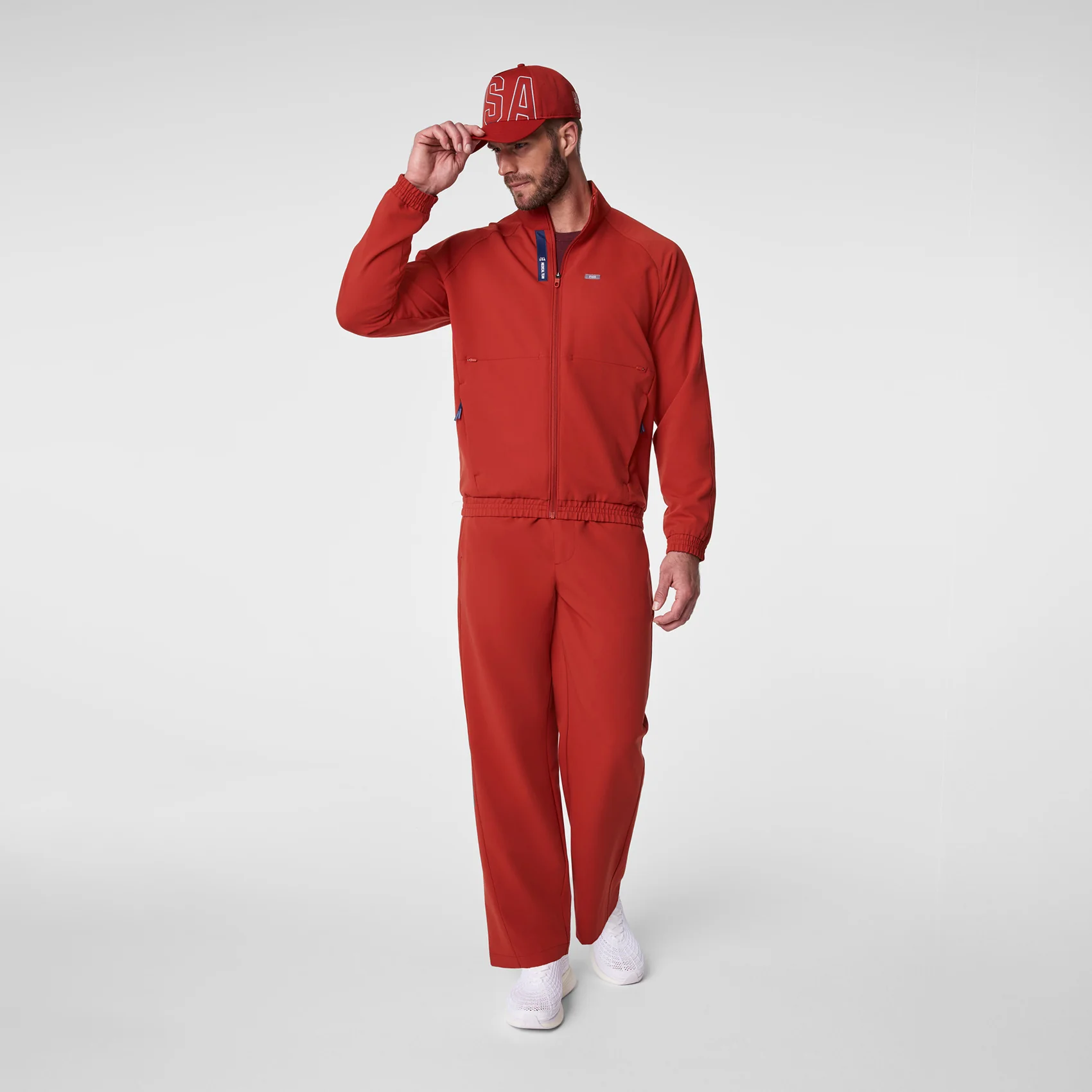 unisex Team USA Red FIGS x Team USA Baseball Cap - Image 7