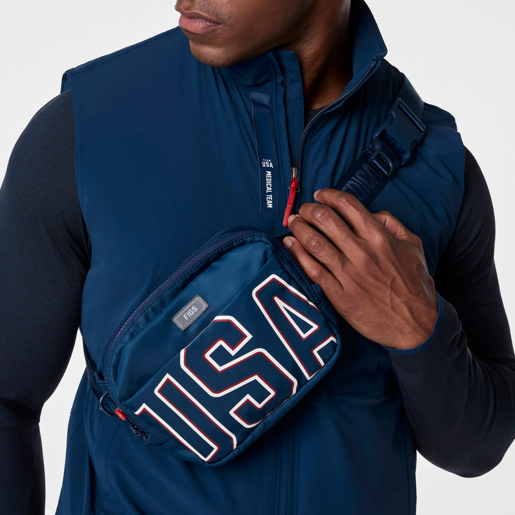 Team USA Blue FIGS x Team USA - Belt Bag - Image 5