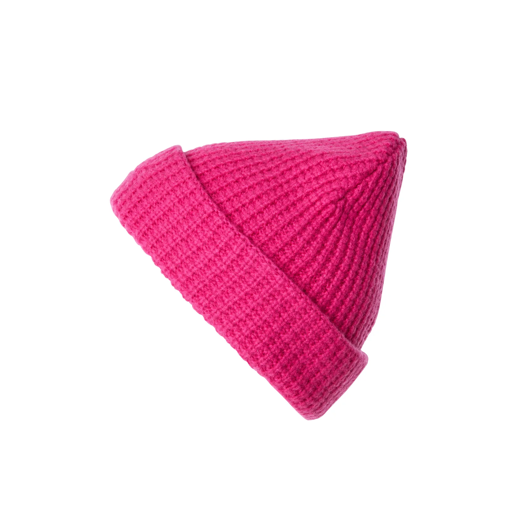 Shocking Pink Waffle Beanie - Image 12