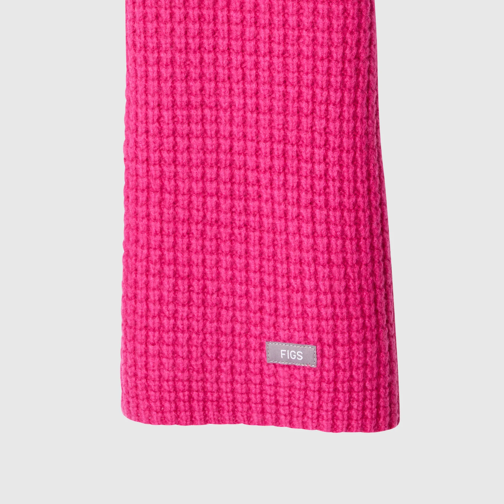 Shocking Pink Waffle Scarf - Image 10
