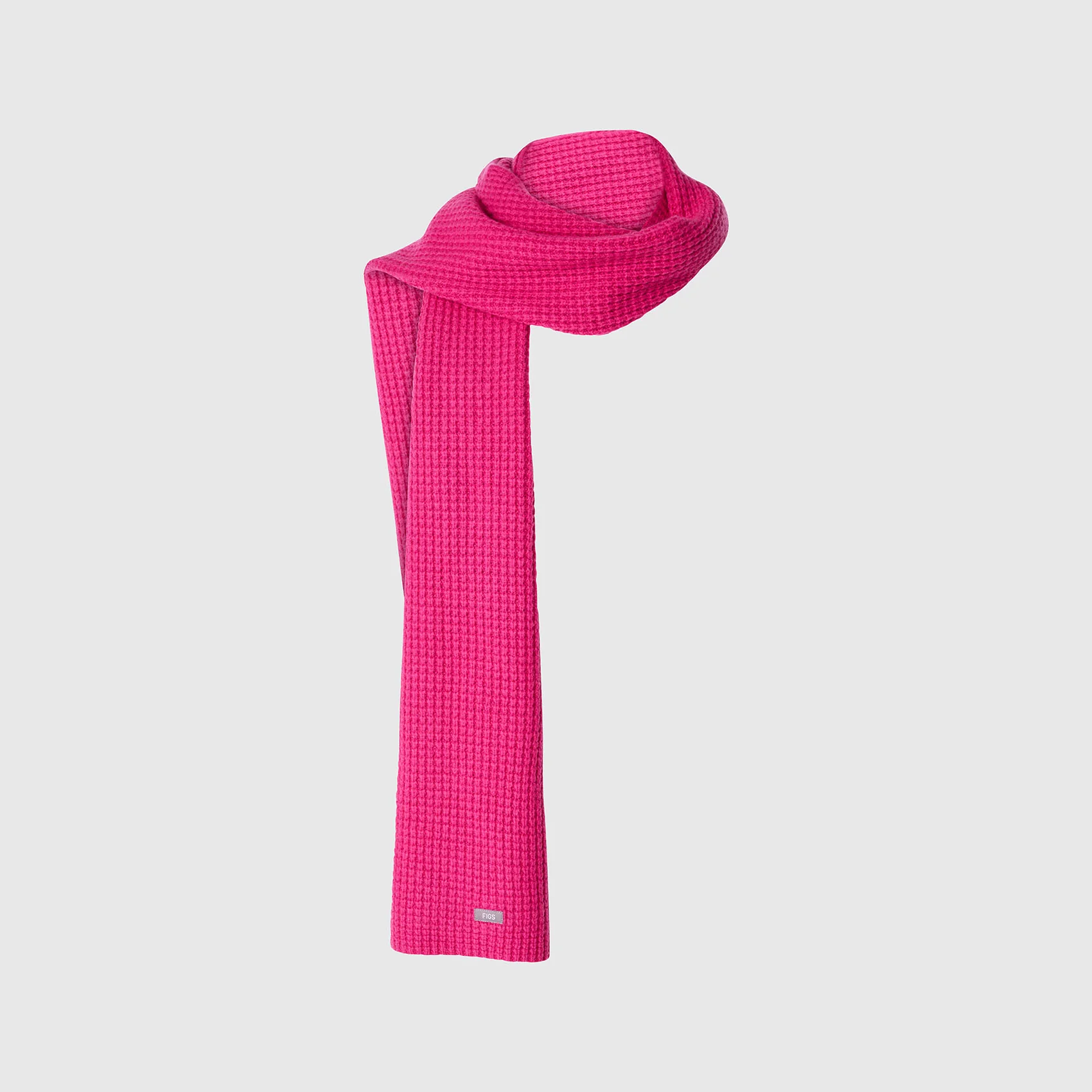 Shocking Pink Waffle Scarf - Image 11