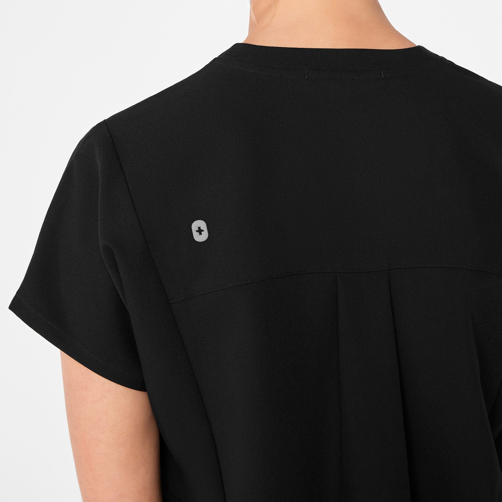 women's Black Addison Oversized Tunic - Scrub Top - Image 8