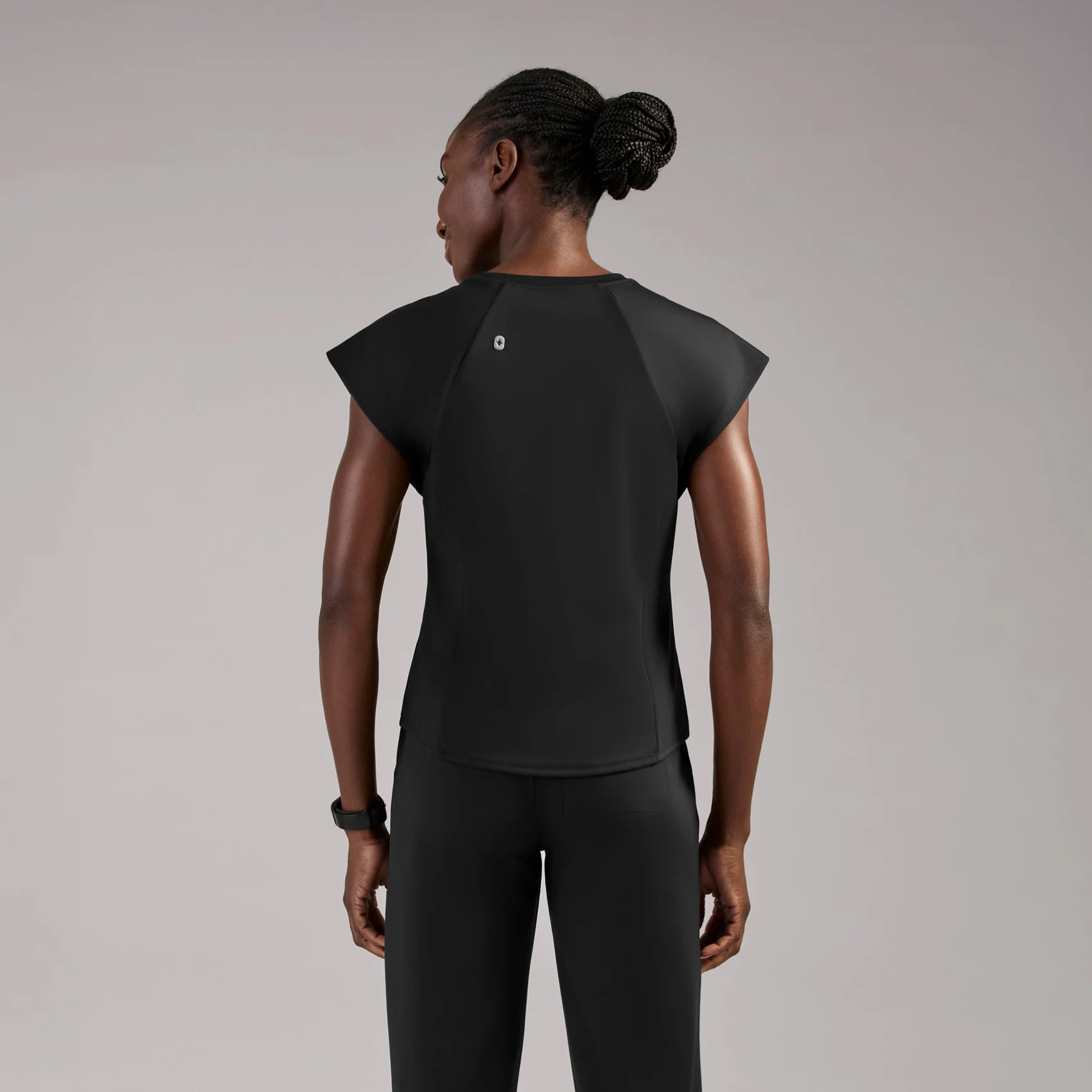 women's Black Alice FORMx™ Slim Crewneck - Scrub Top - Image 4