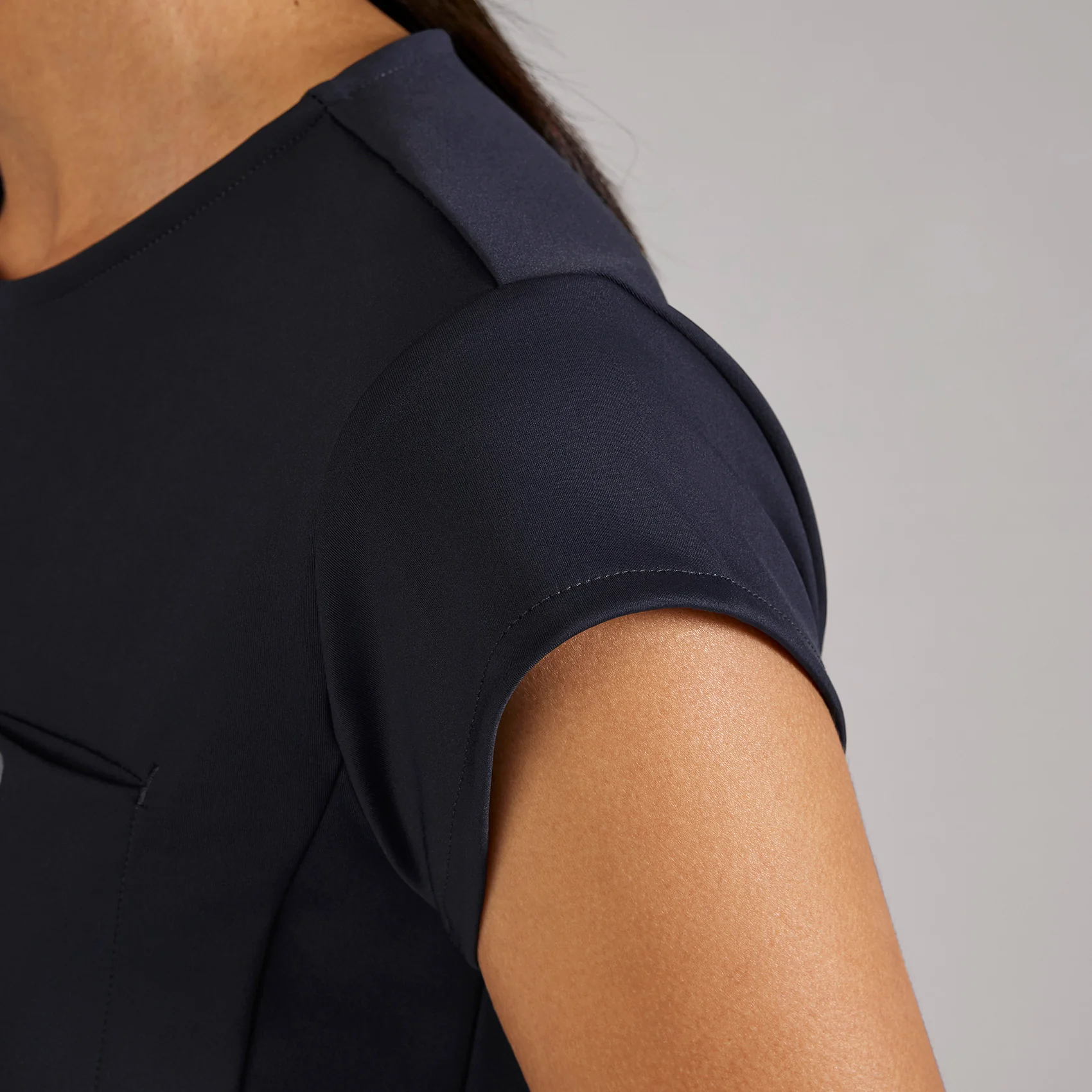 women's Navy Alma FORMx Slim Crewneck Tunic - Scrub Top™ - Image 9