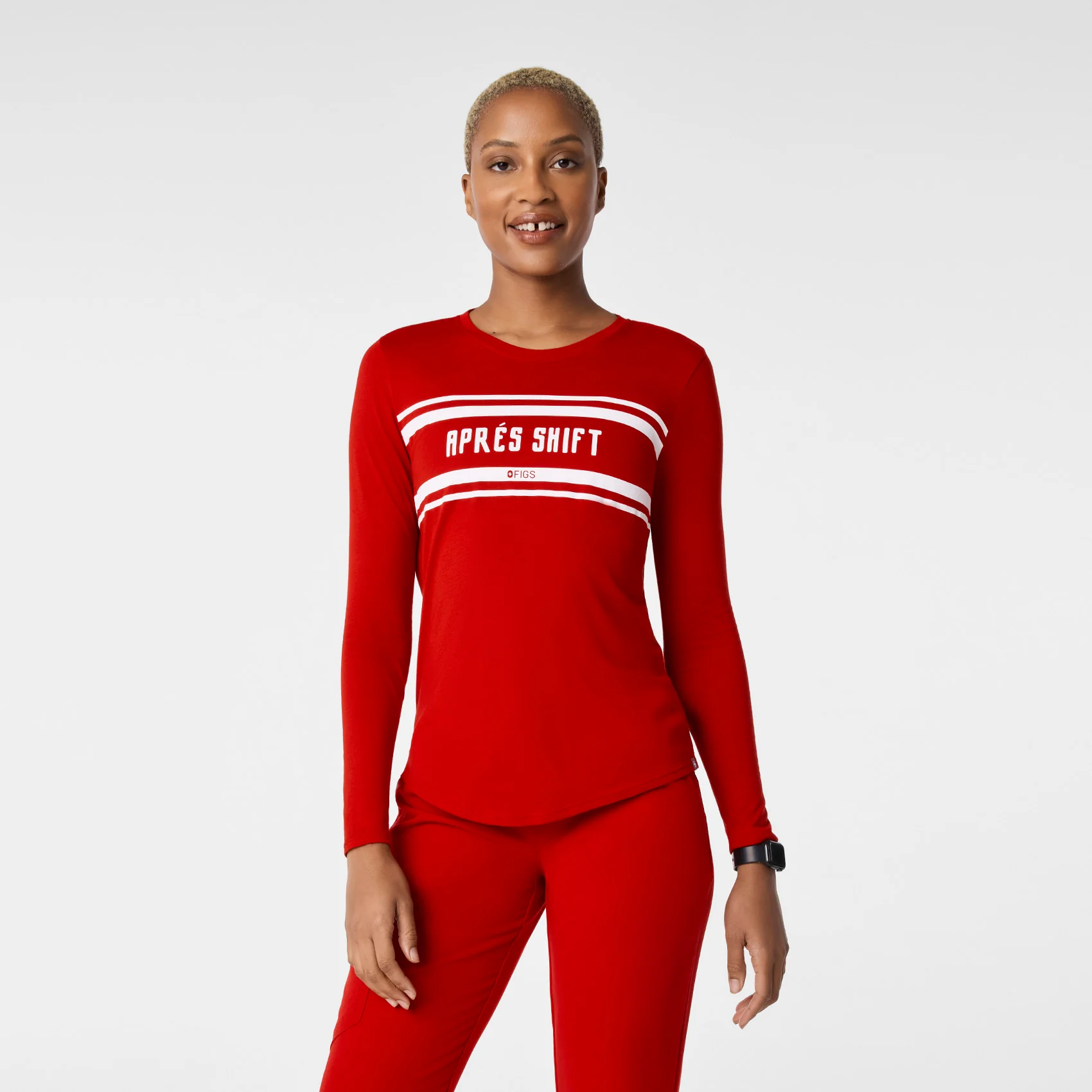 women's Winning Red Apres Shift Supersoft - Longsleeve Underscrub