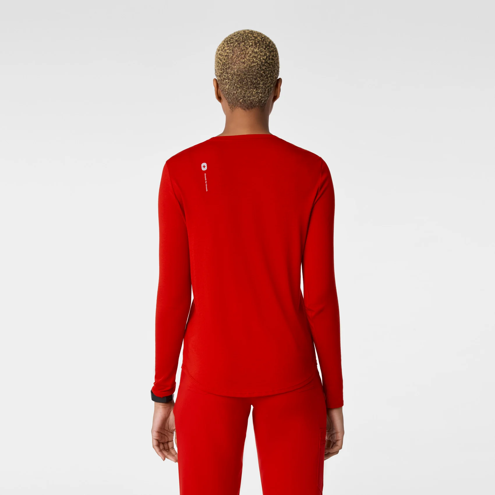 women's Winning Red Apres Shift Supersoft - Longsleeve Underscrub - Image 5