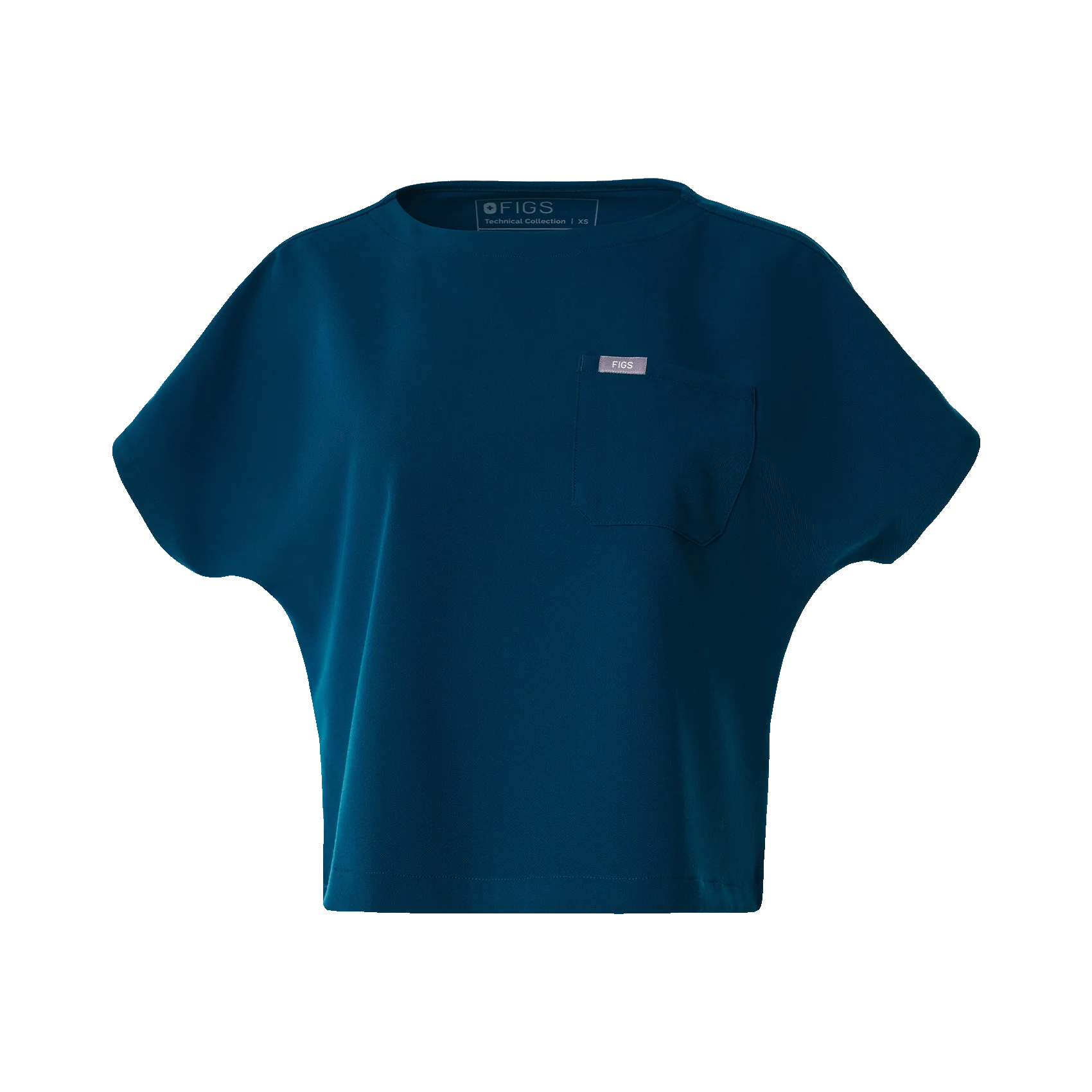 women's Moss Arua Cropped Crewneck - One-Pocket Scrub Top - Image 11