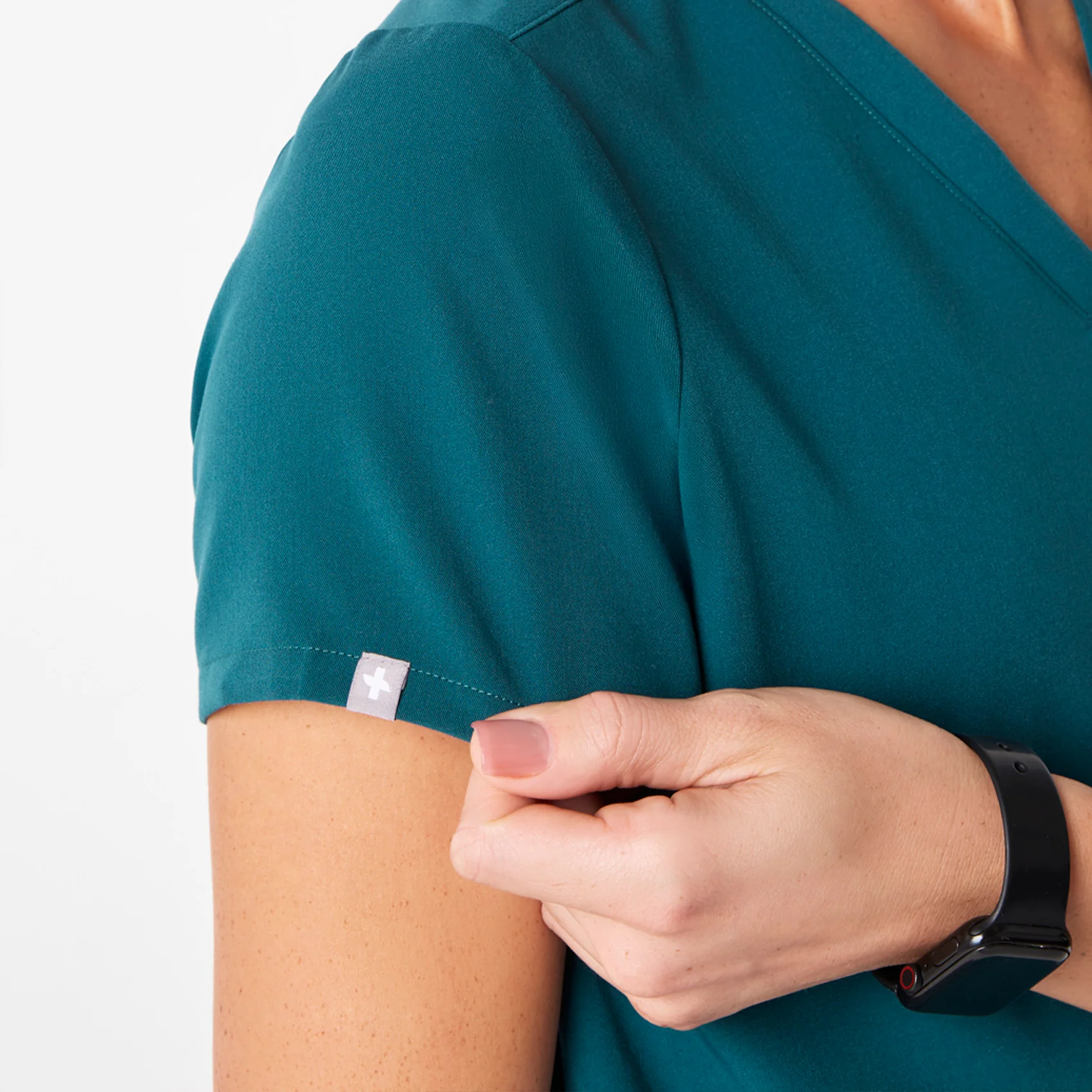 women's Caribbean Blue Casma - Three-Pocket Scrub Top™ - Image 7