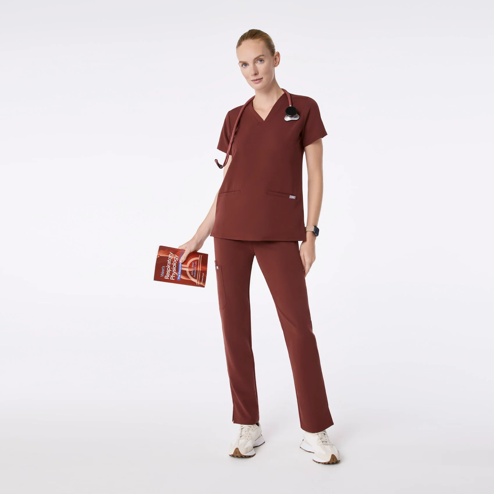 women's Walnut Casma - Three-Pocket Scrub Top™ - Image 2