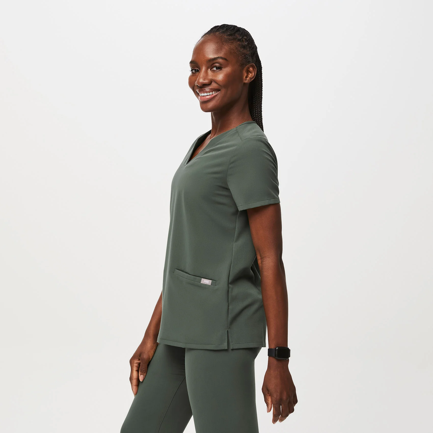 women's Moss Casma™ - Three-Pocket Scrub Top - Image 3