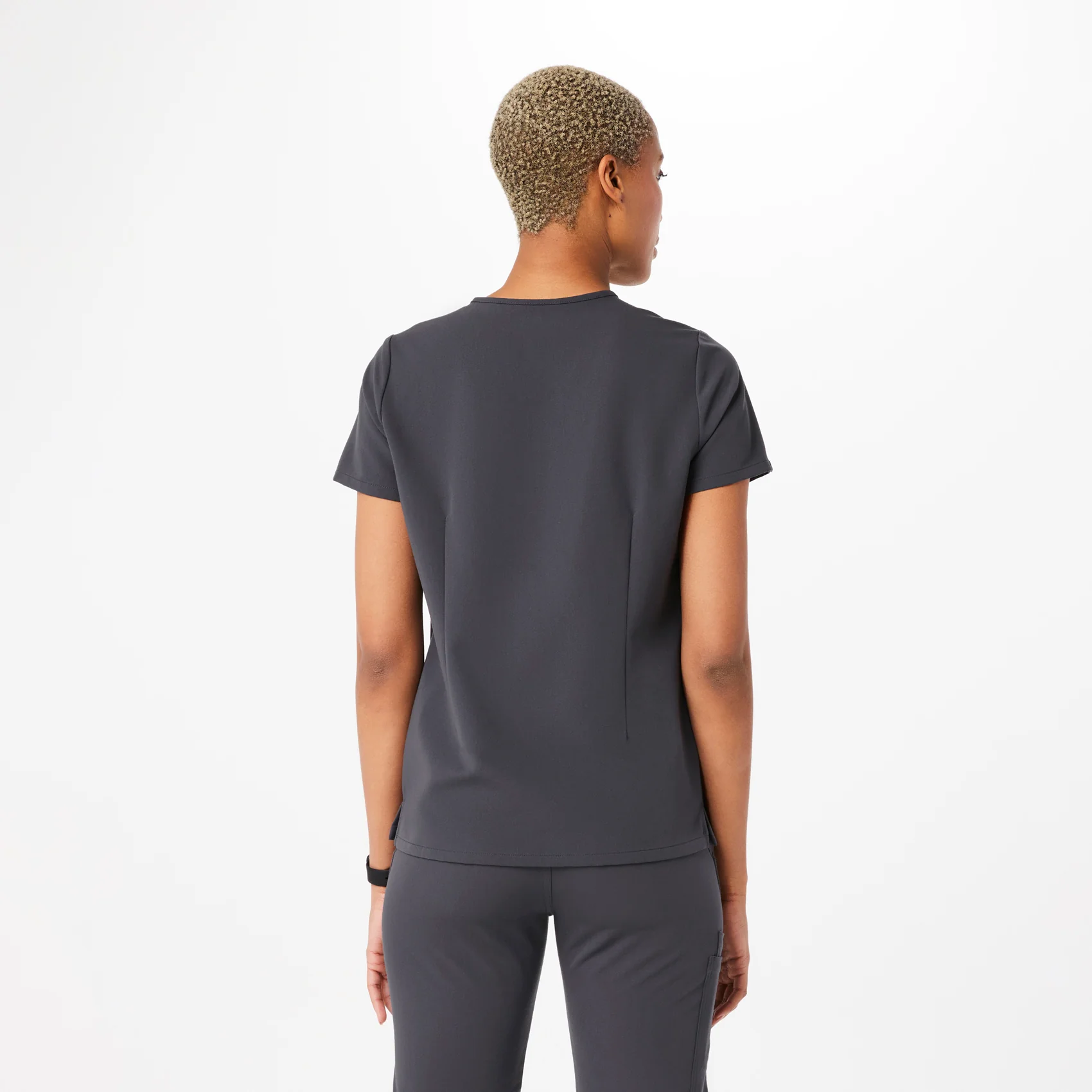 women's Charcoal Casma™- Three-Pocket Scrub Top (3XL - 6XL) - Image 4