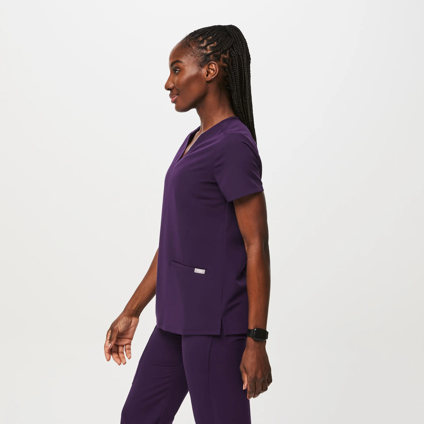 women's Purple Jam Casma™- Three-Pocket Scrub Top (3XL - 6XL) - Image 3