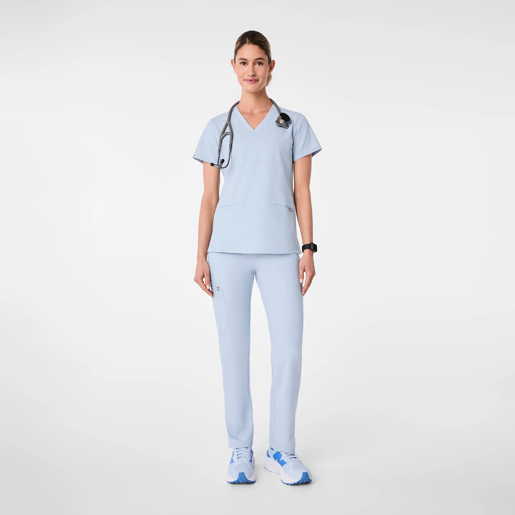women's Chambray Casma - Three-Pocket Scrub Top™ - Image 2