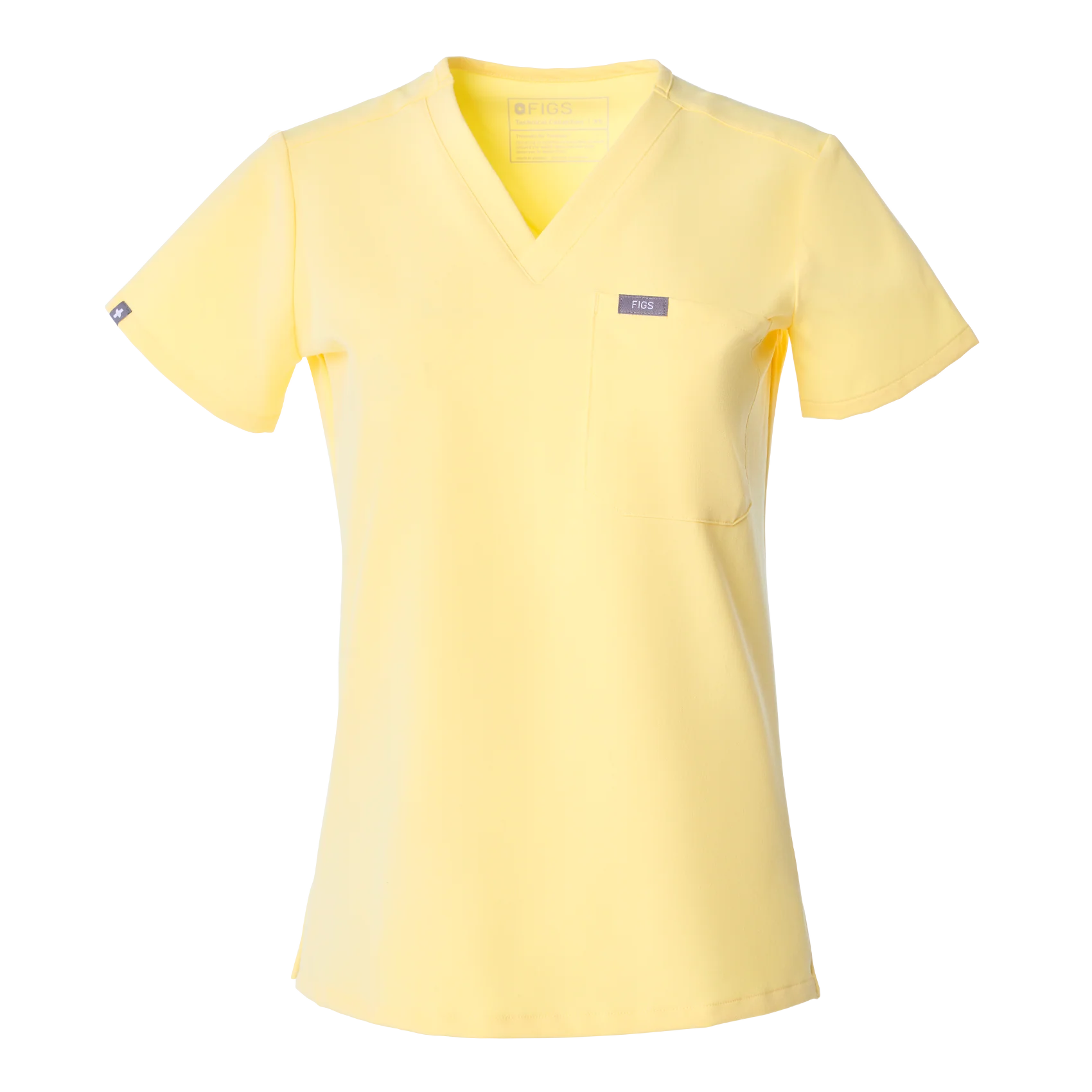 women's Butter Yellow Catarina Petite - One-Pocket Scrub Top™ - Image 10