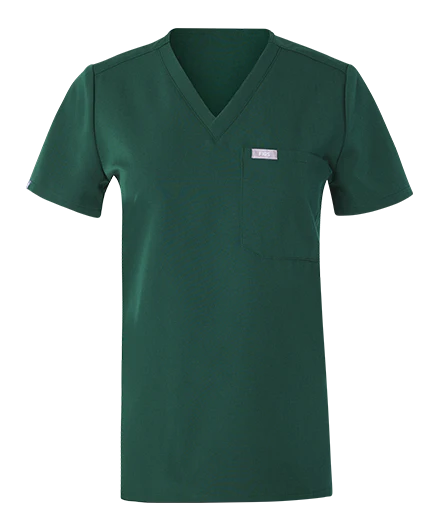women's Forest Green Catarina - One-Pocket Scrub Top™ - Image 10
