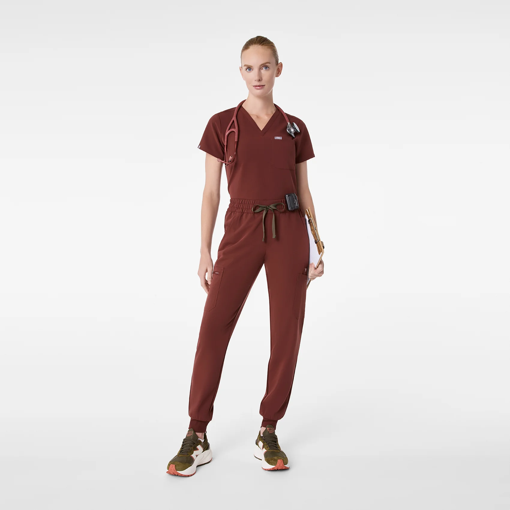 women's Walnut Catarina - One-Pocket Scrub Top™ - Image 2