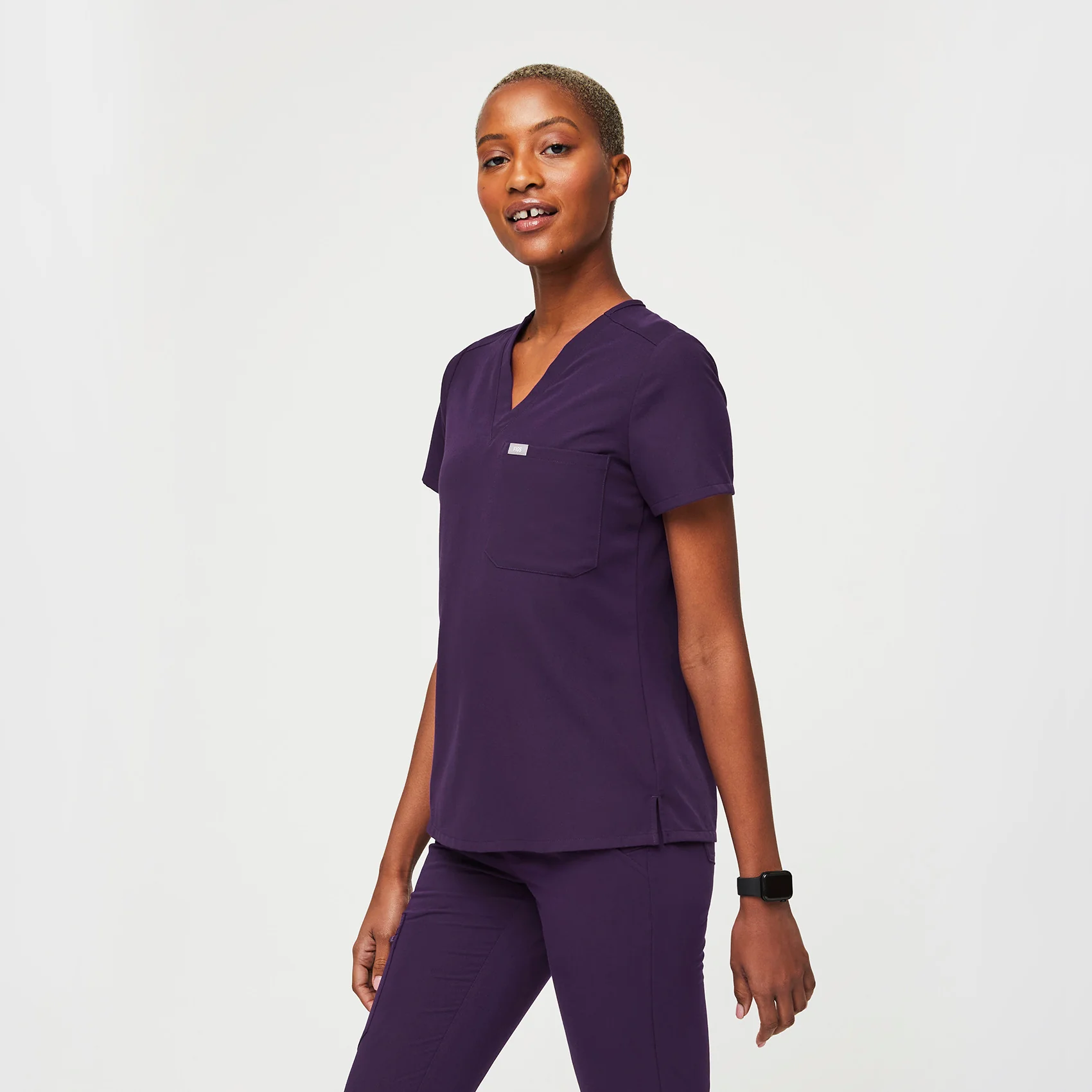 women's Purple Jam Catarina™- One-Pocket Scrub Top (3XL - 6XL) - Image 3