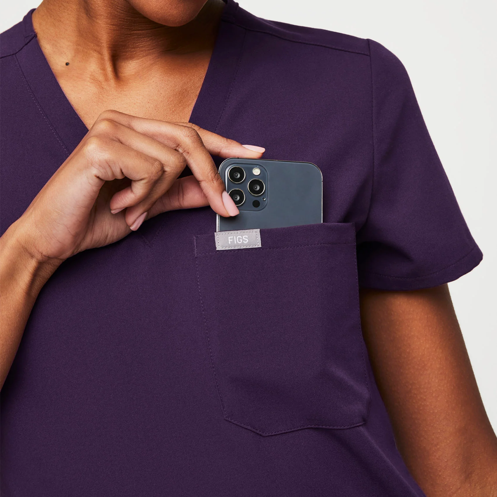 women's Purple Jam Catarina™ - One-Pocket Scrub Top - Image 6