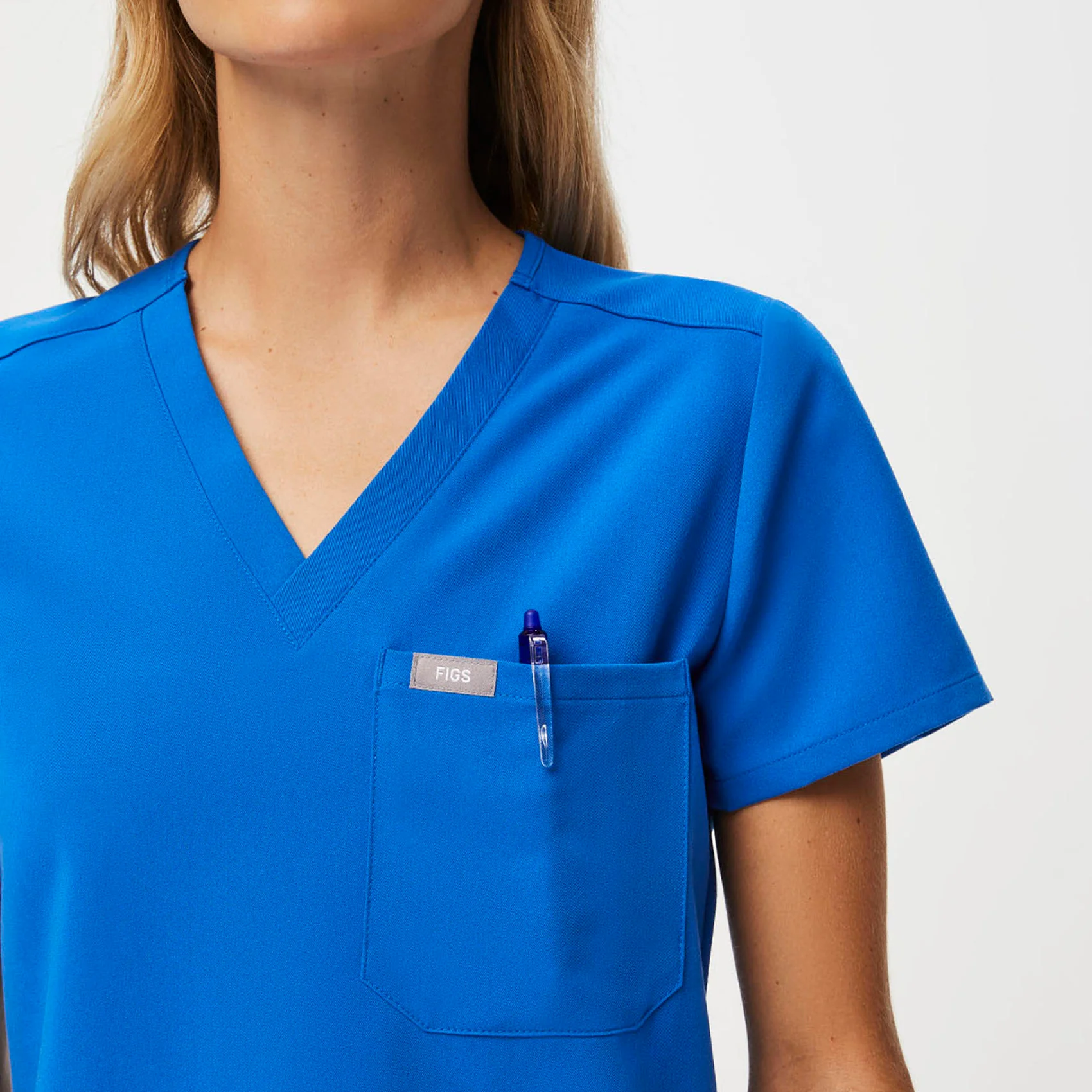 Women's Royal Blue Catarina™ - One-Pocket Scrub Top - Image 5
