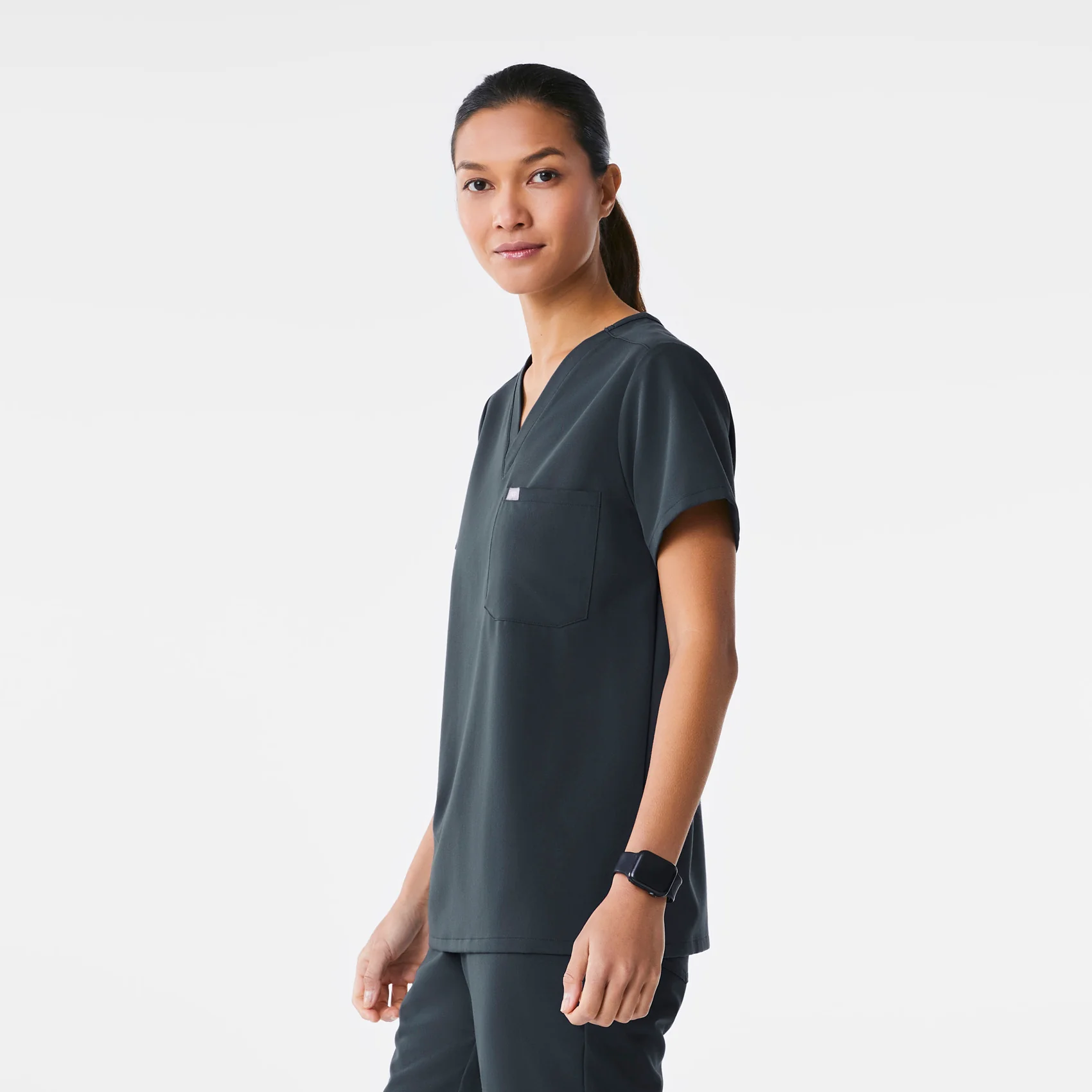 women's Dark Harbor Catarina Petite  - One-Pocket Scrub Top™ - Image 3