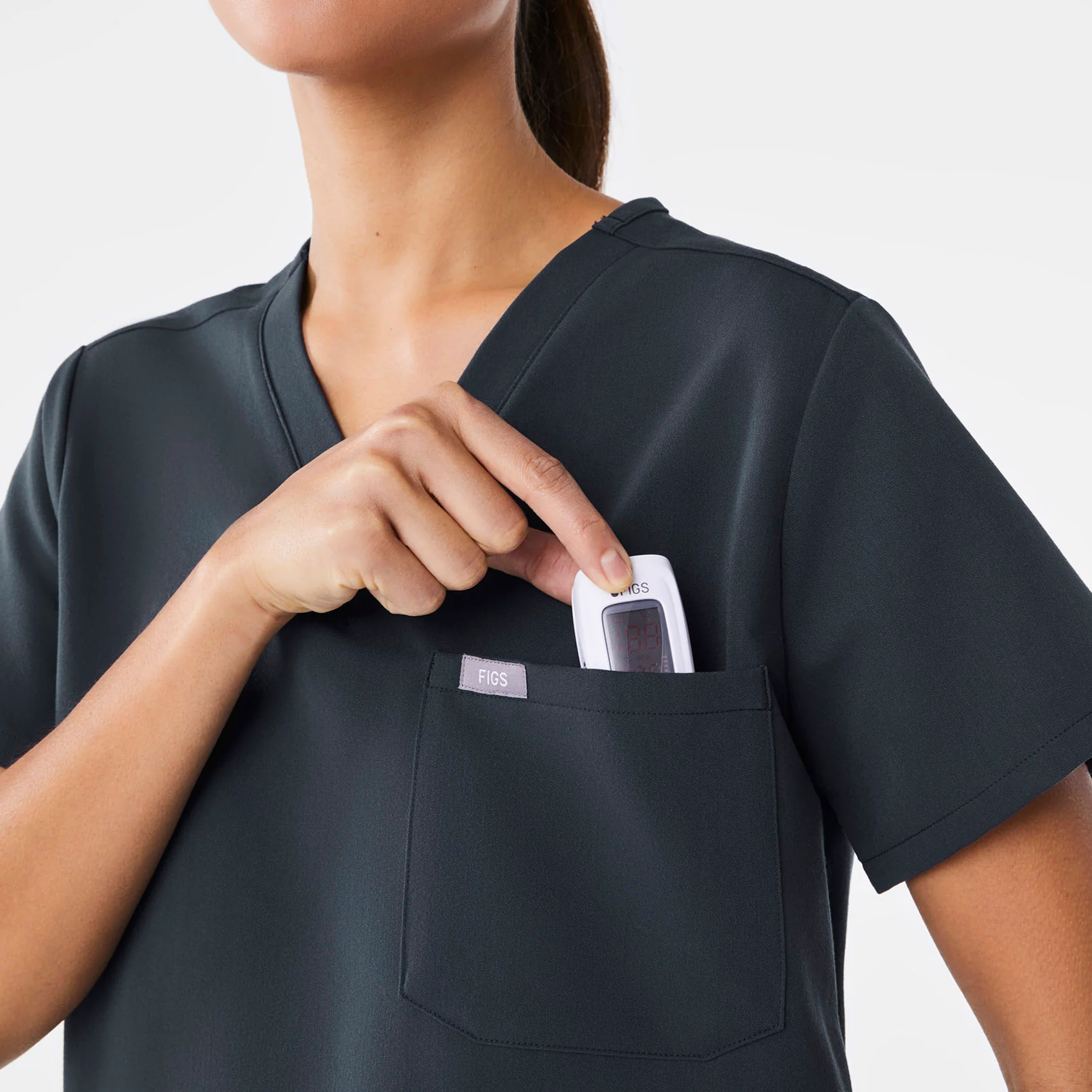 women's Dark Harbor Catarina Petite  - One-Pocket Scrub Top™ - Image 5