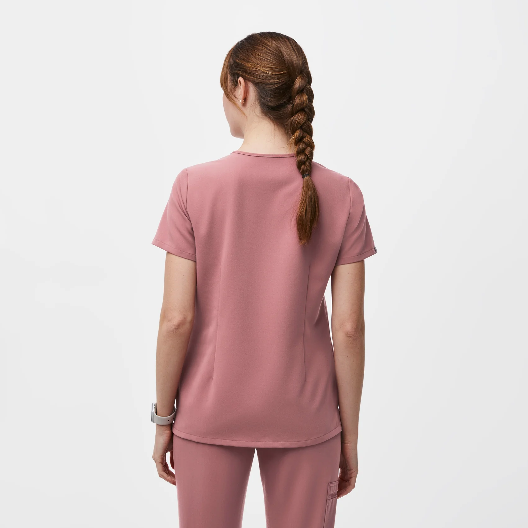 women's Mauve Catarina™ - Petite Scrub Top - Image 4