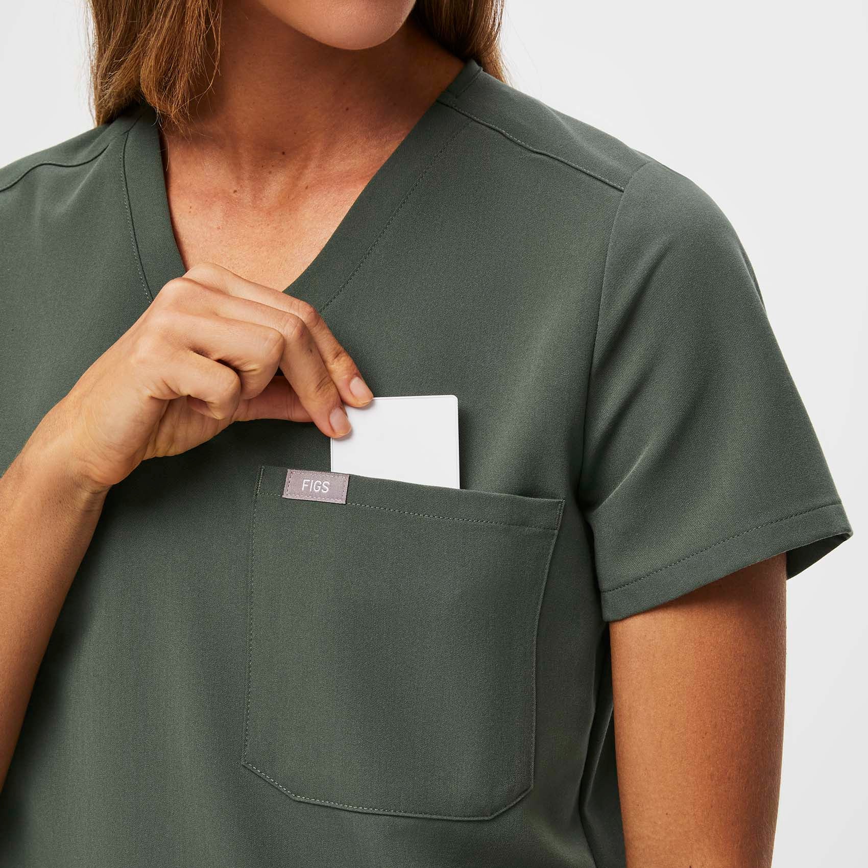 women's Moss Catarina™ - Petite Scrub Top - Image 5
