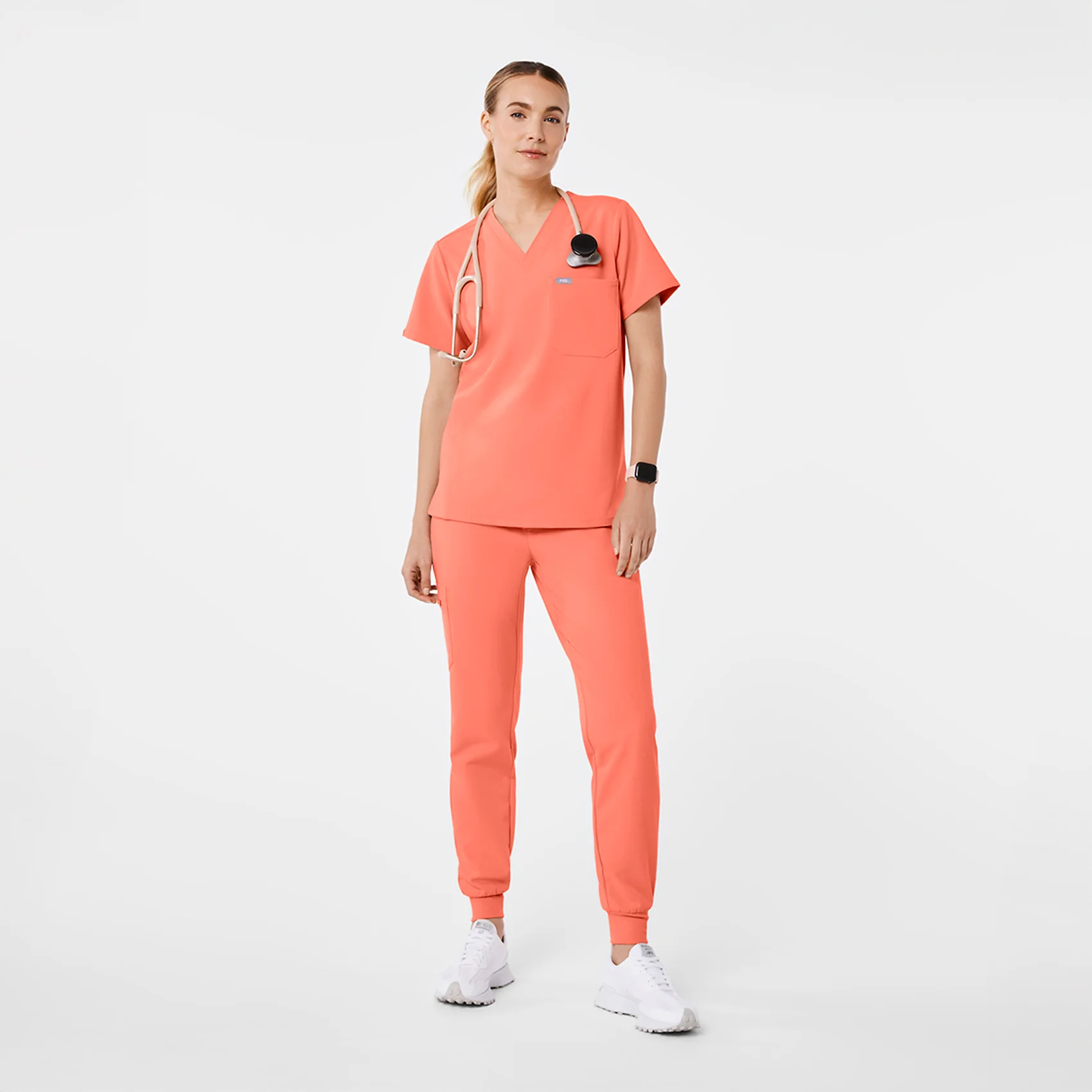 women's Sunset Drift Catarina - One-Pocket Scrub Top™ - Image 2