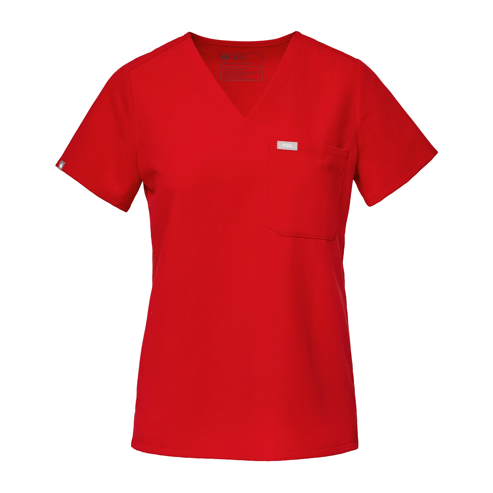 women's Winning Red Catarina Petite - One-Pocket Scrub Top™ - Image 11