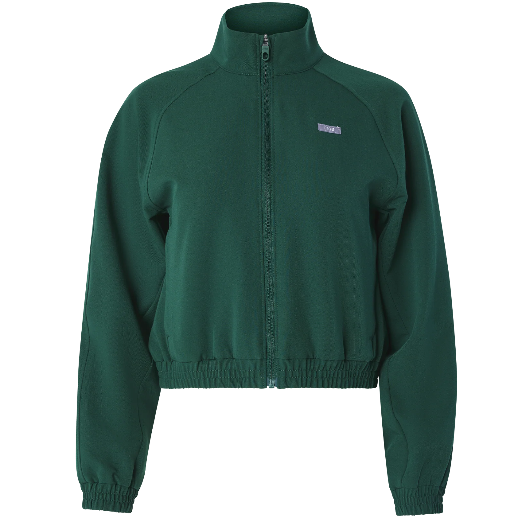 women's Forest Green Cropped Sydney - Scrub Jacket - Image 10