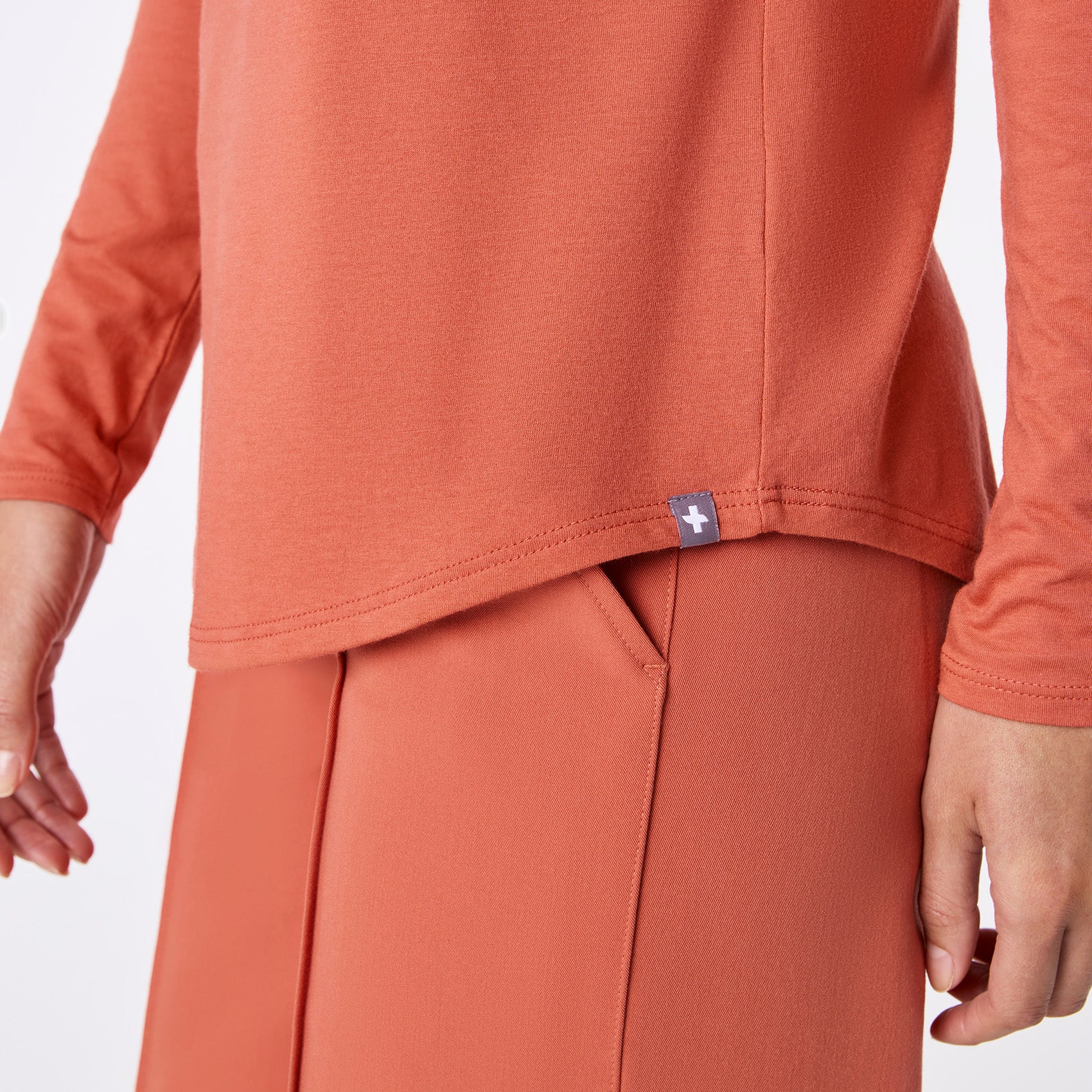women's Spiced Cider Fall Brews Supersoft - Longsleeve Underscrub - Image 7
