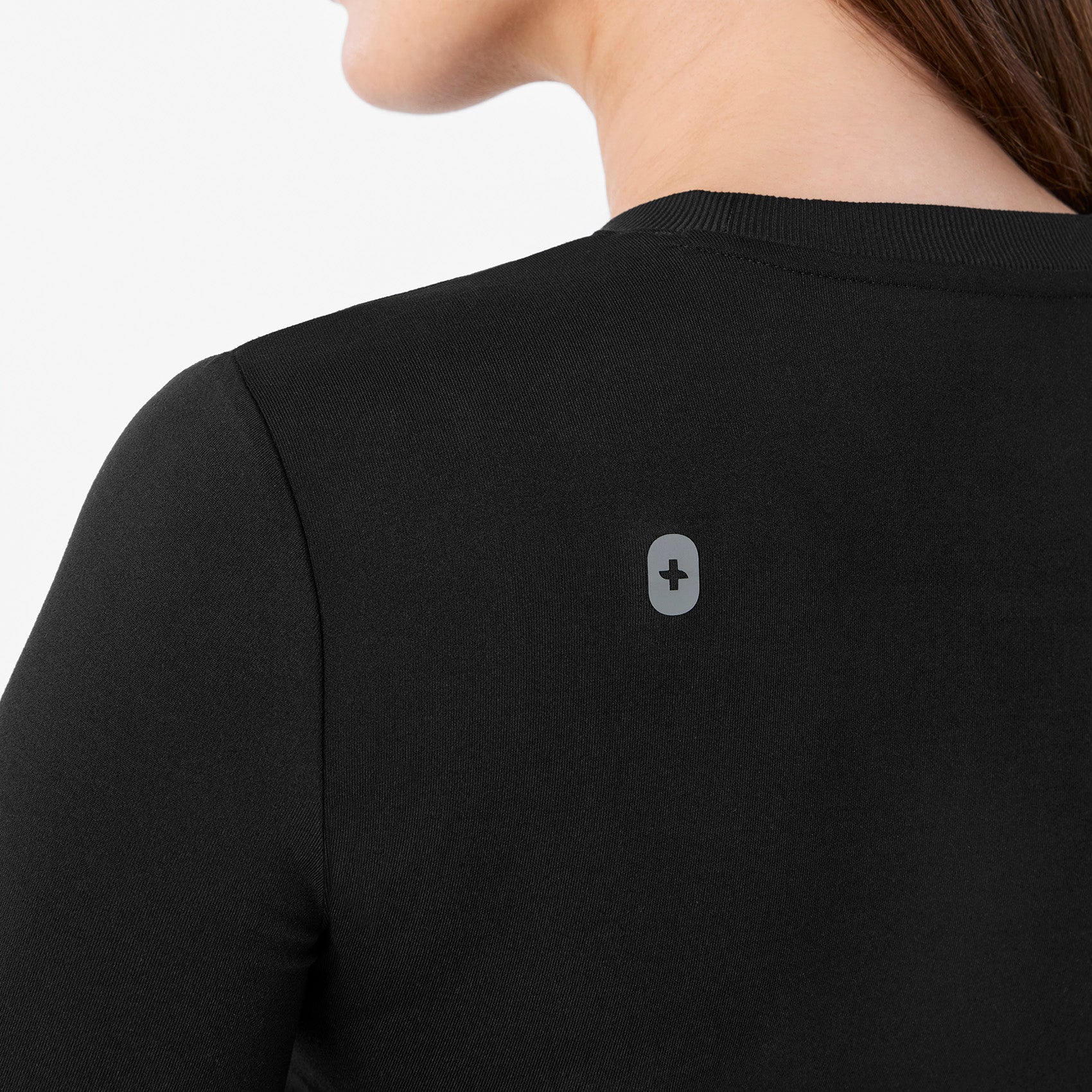 women's Black Maternity - Longsleeve Underscrub - Image 7