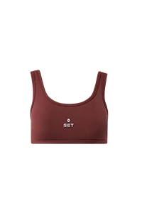 women's Walnut FIGS | SET ACTIVE Breathe Scoop Bra® - Image 6