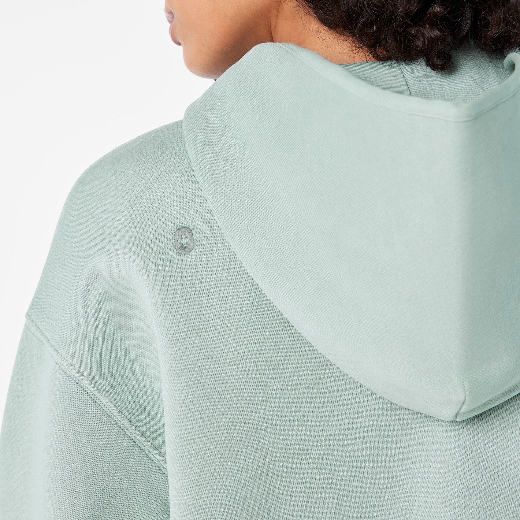 women's Soft Sage Hayden Vintage Wash Cropped - Hoodie Sweatshirt - Image 6