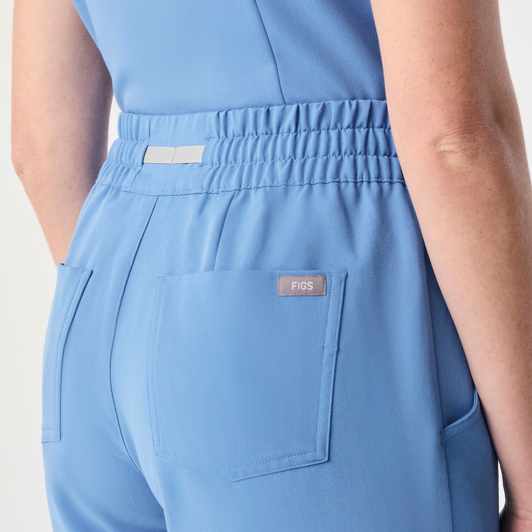 women's Ceil Blue High Waisted Dowa - Tall Scrub Pant (3XL-6XL) - Image 5