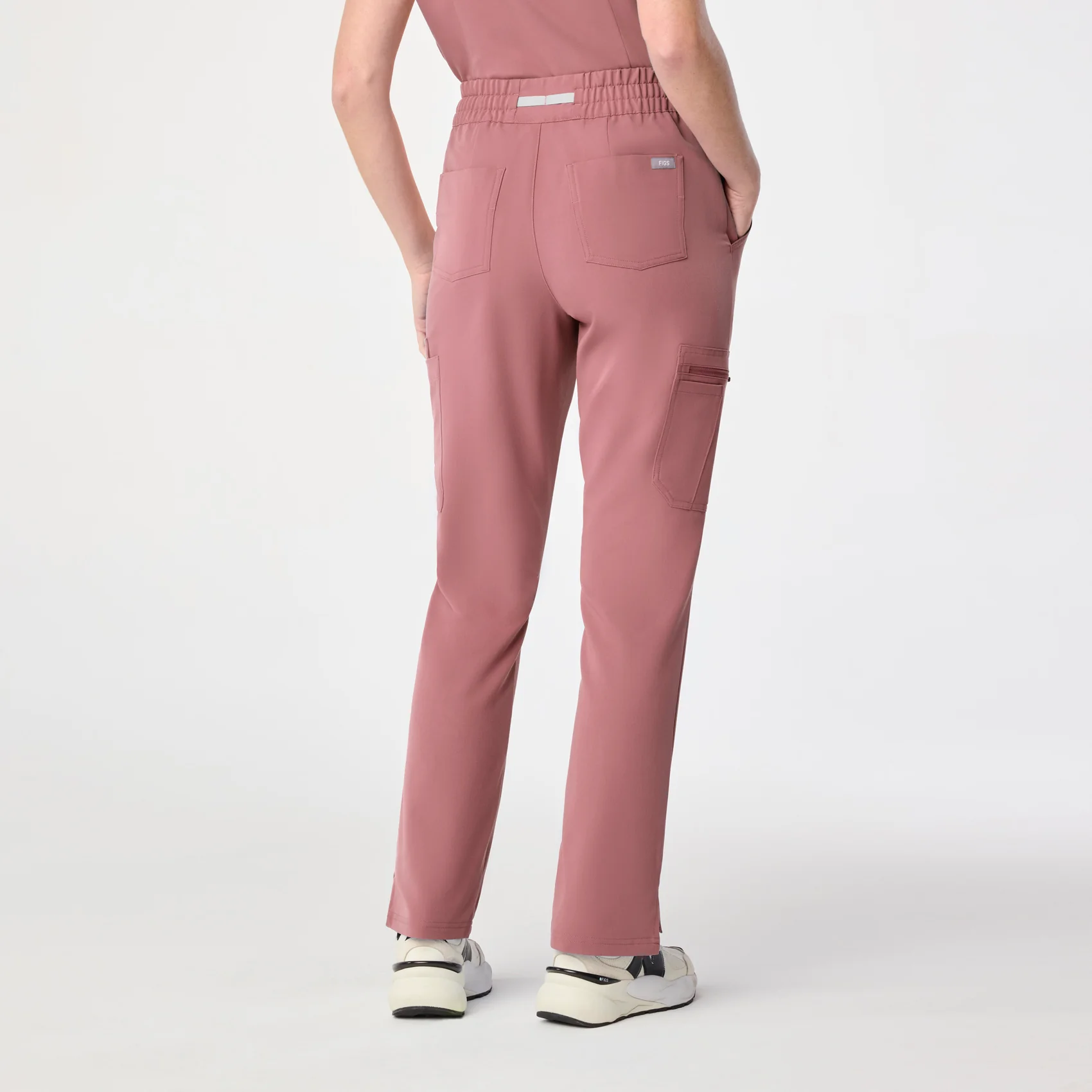 women's Mauve High Waisted Dowa - Scrub Pant (3XL-6XL) - Image 4