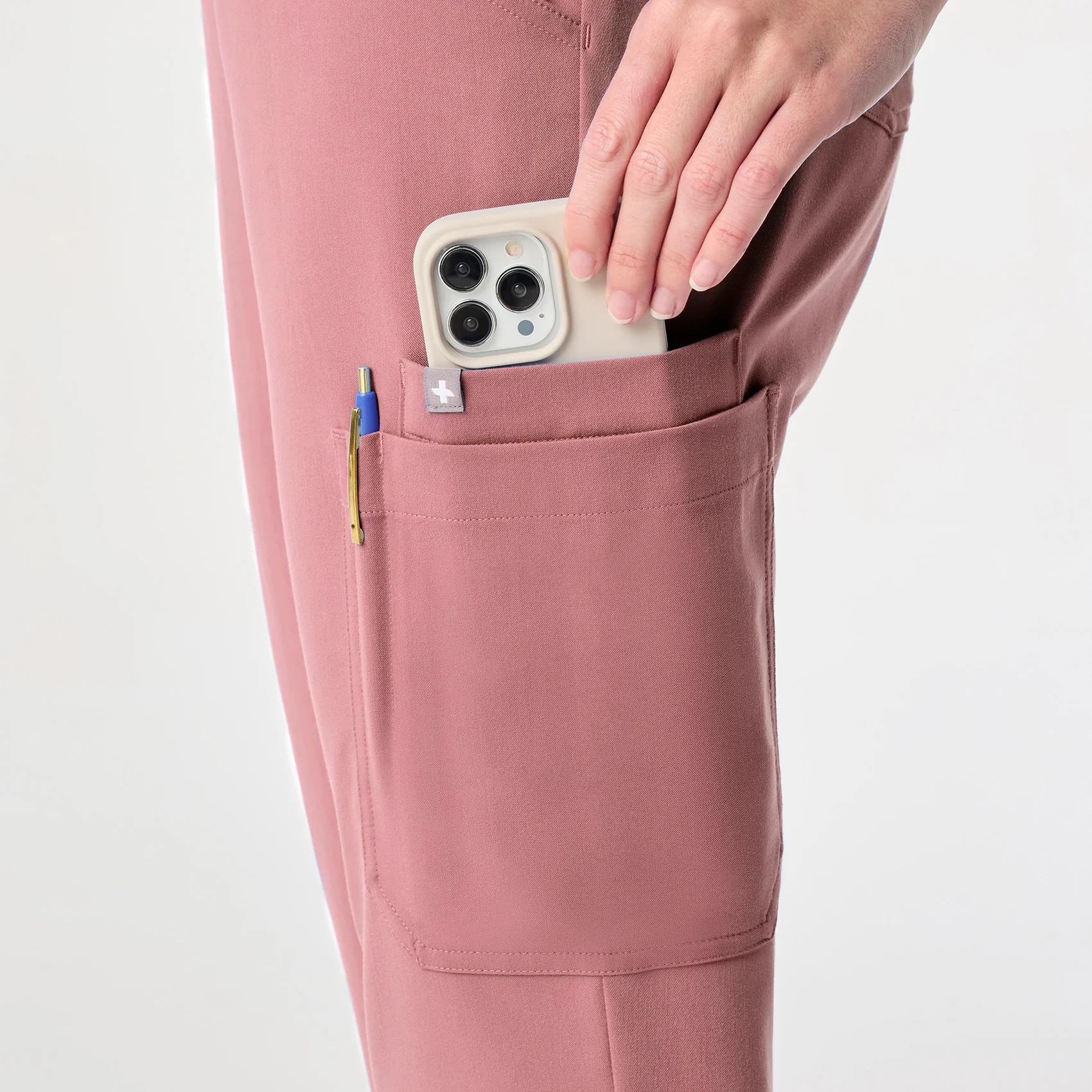 women's Mauve High Waisted Dowa - Scrub Pant (3XL-6XL) - Image 8